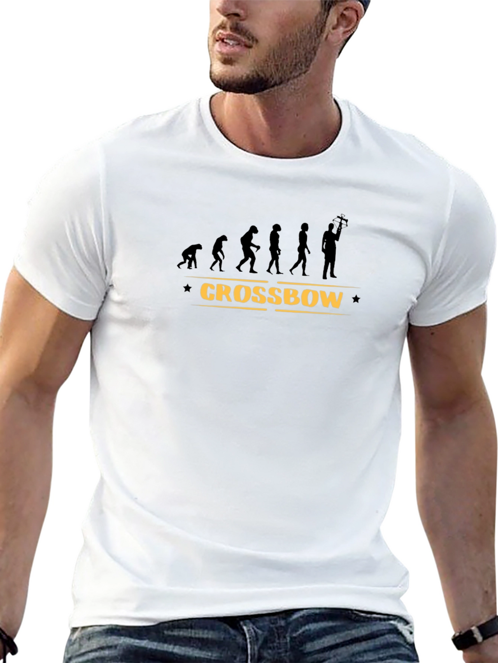 Crossbow Evolution Graphic T-Shirt - Black Cotton Tee
