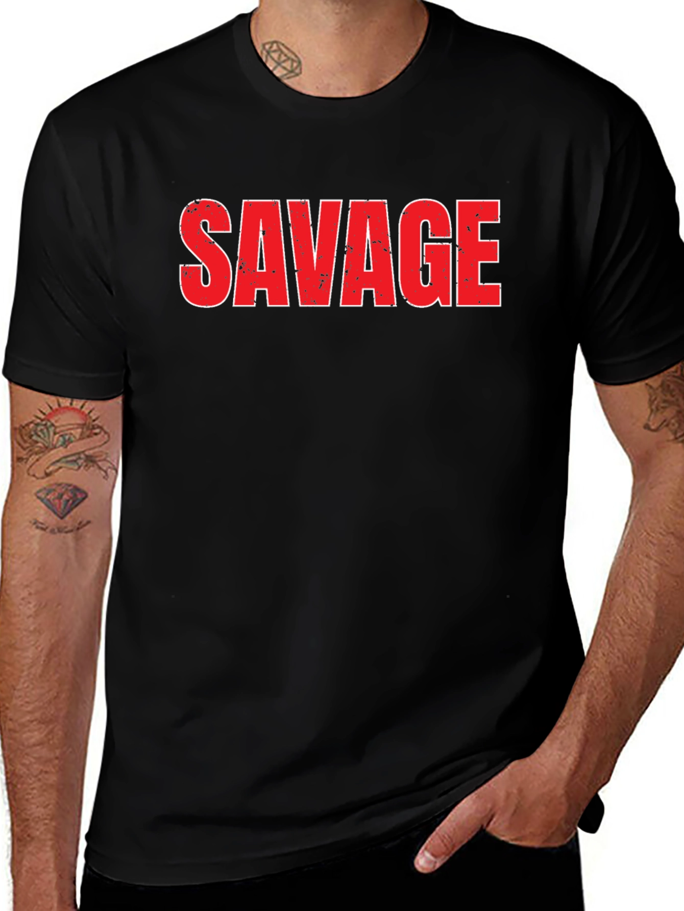 Savage Graphic Tee - Bold Statement Shirt