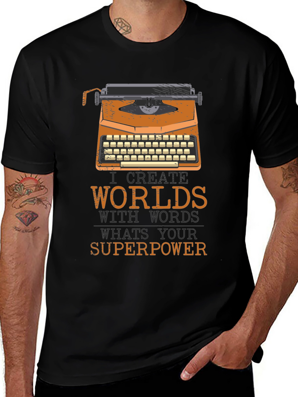 I Create Worlds Writer T-Shirt