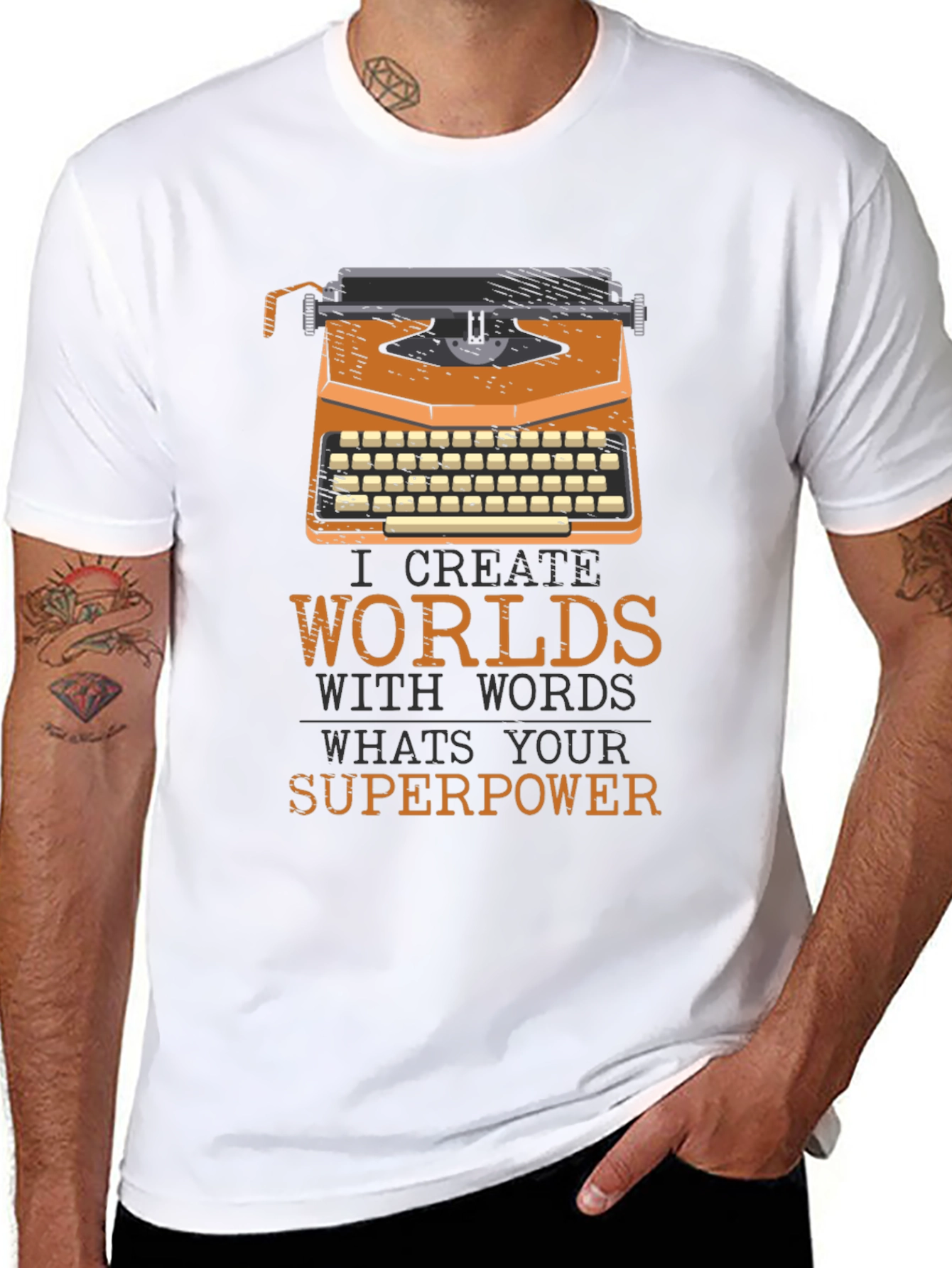 I Create Worlds Writer T-Shirt