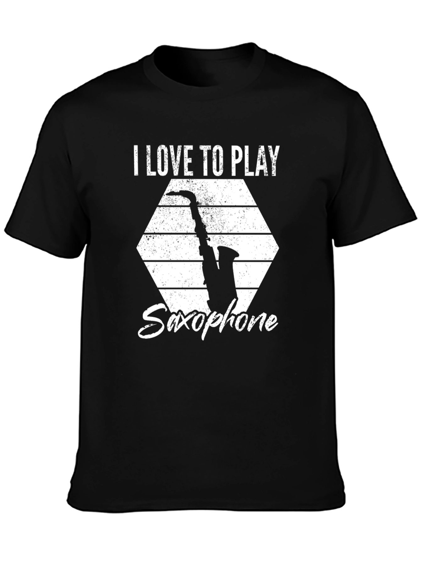 Saxophone Player T-Shirt - I Love to Play Music Tee