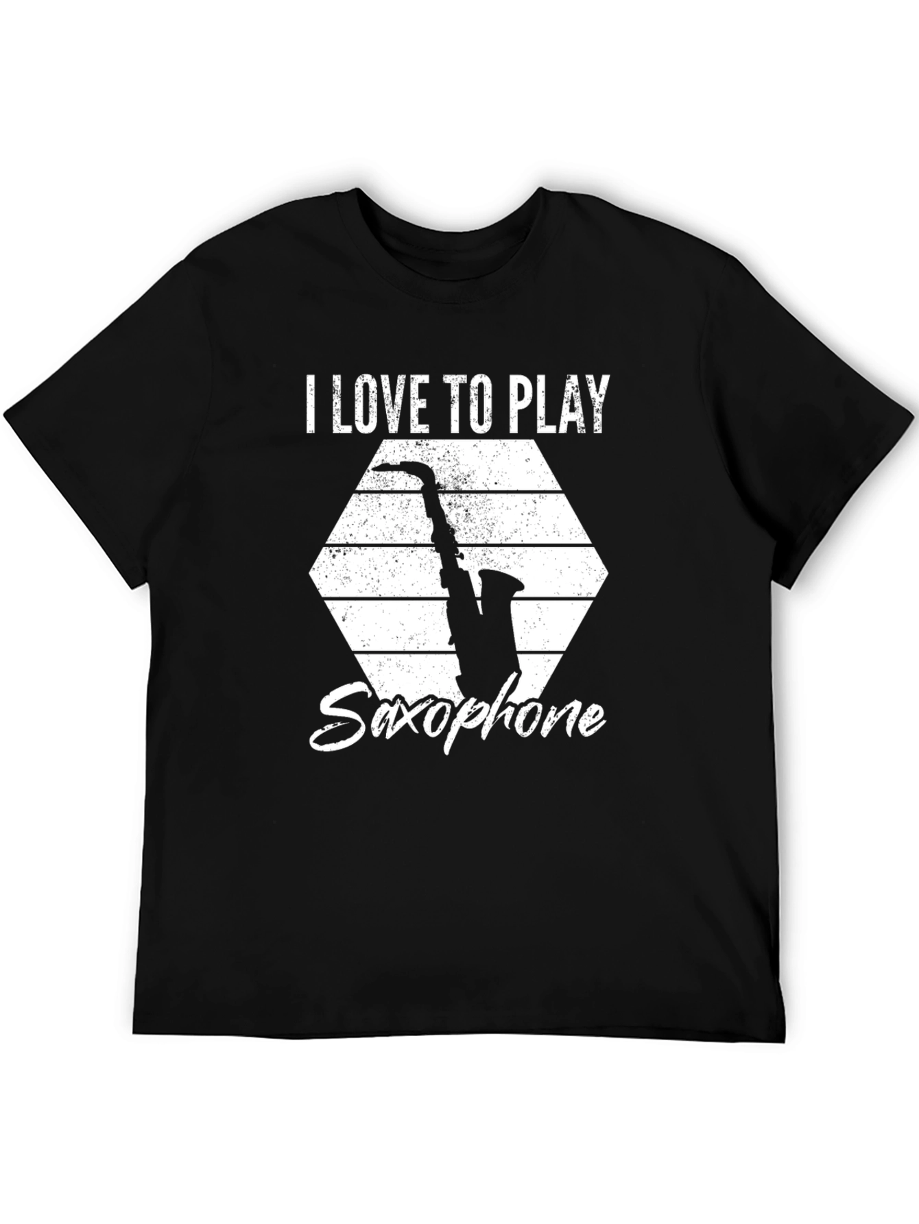 Saxophone Player T-Shirt - I Love to Play Music Tee