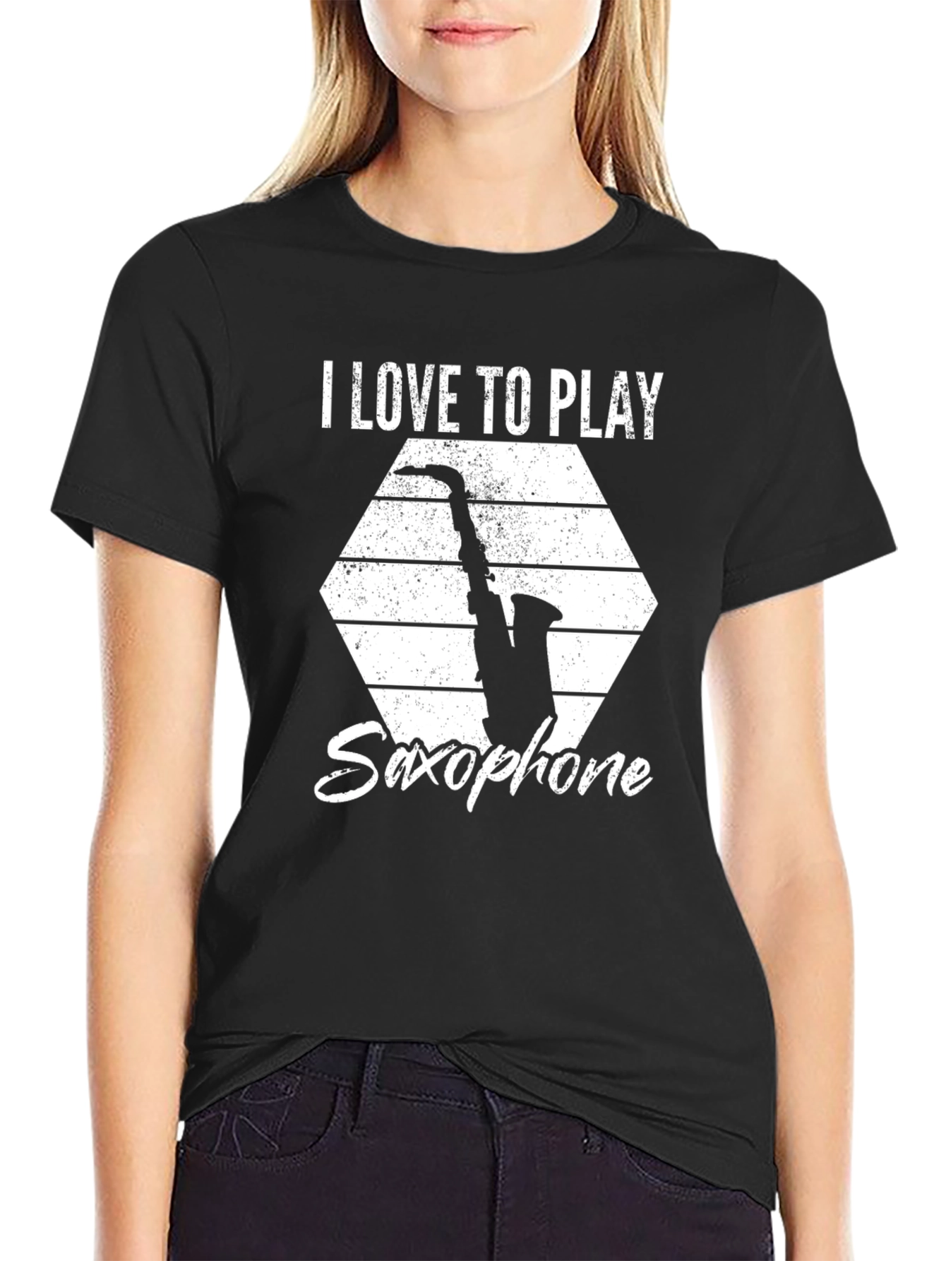 Saxophone Player T-Shirt - I Love to Play Music Tee