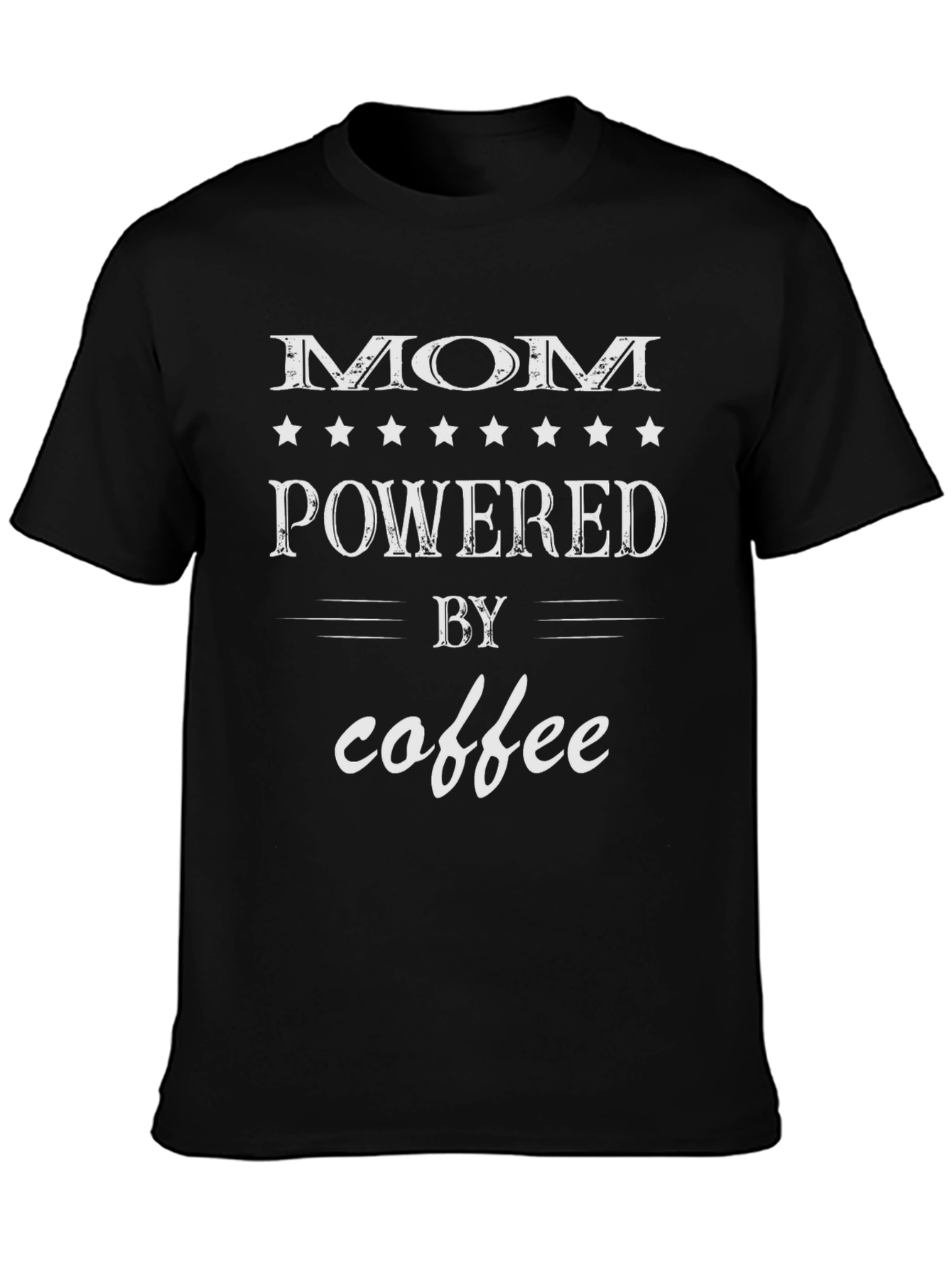 Mom Powered By Coffee Graphic Tee