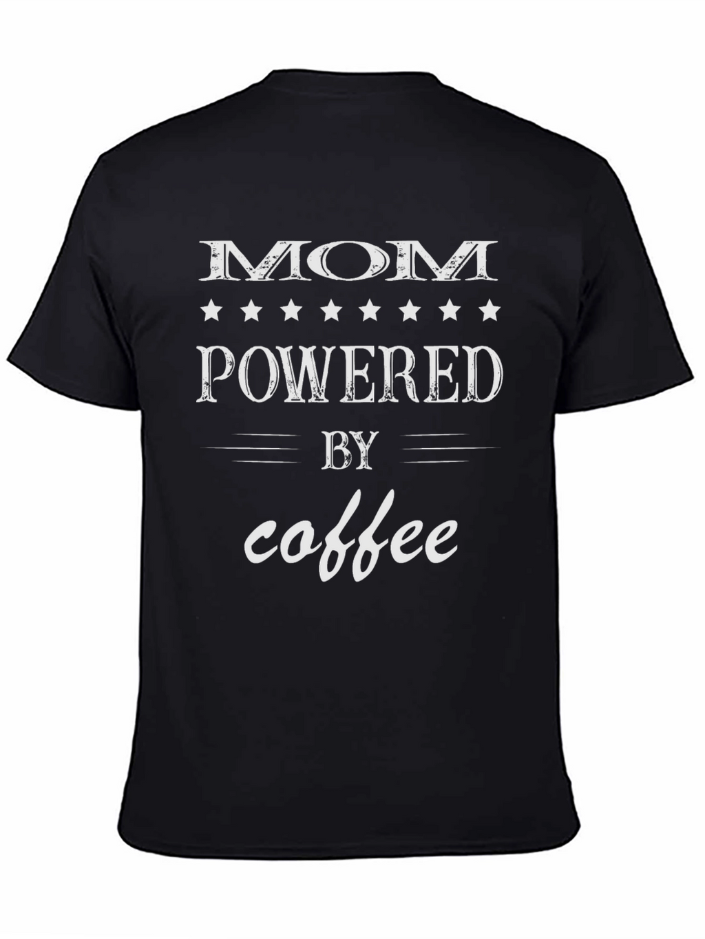Mom Powered By Coffee Graphic Tee