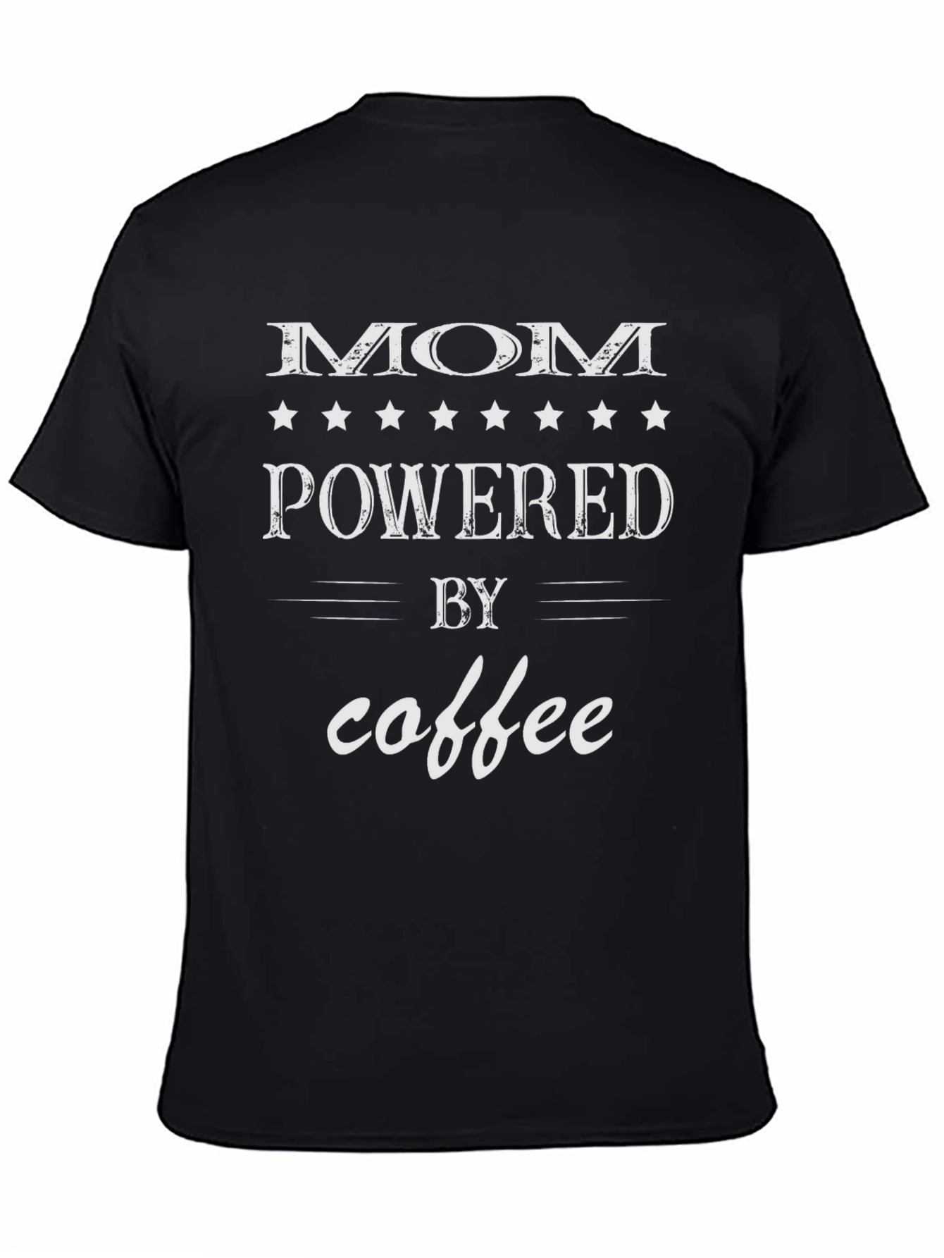 Mom Powered By Coffee Graphic Tee