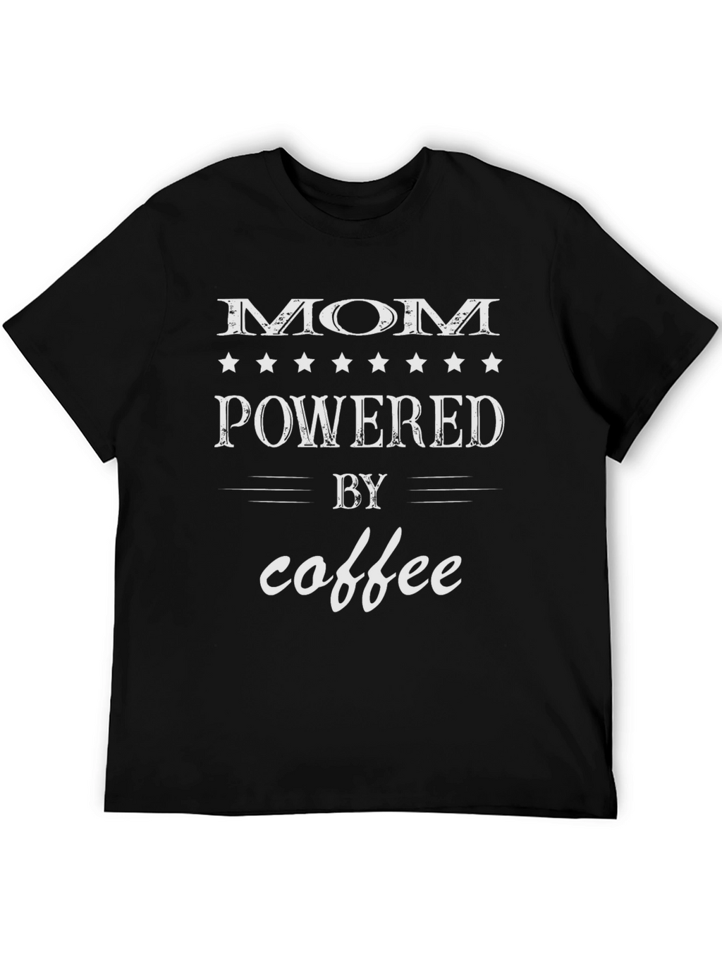 Mom Powered By Coffee Graphic Tee