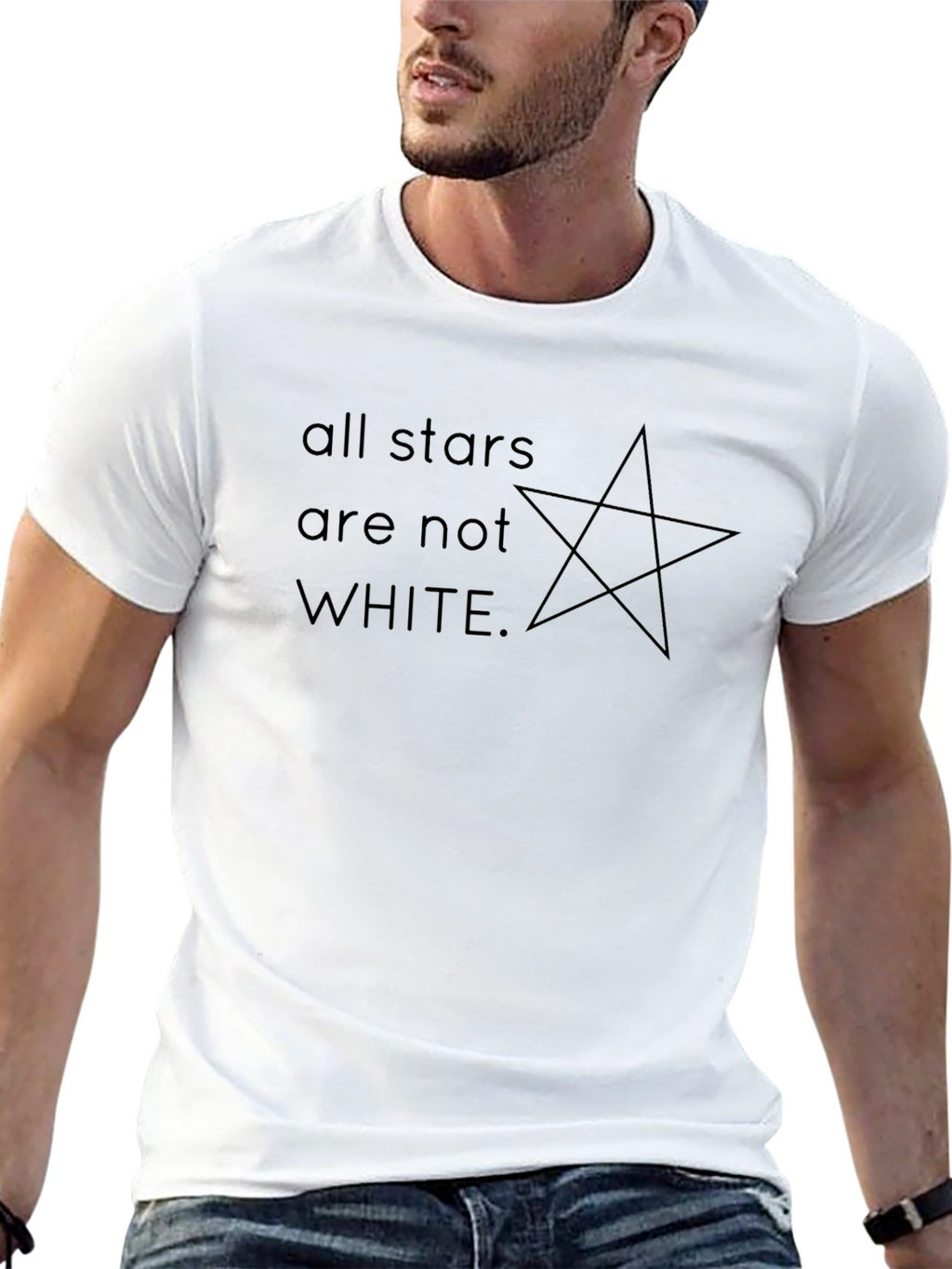 All Stars Are Not White Graphic Tee