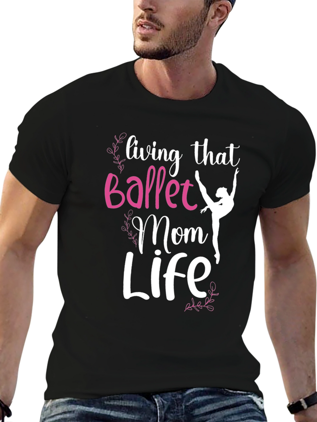 Ballet Mom Life Graphic Tee - Black T-Shirt