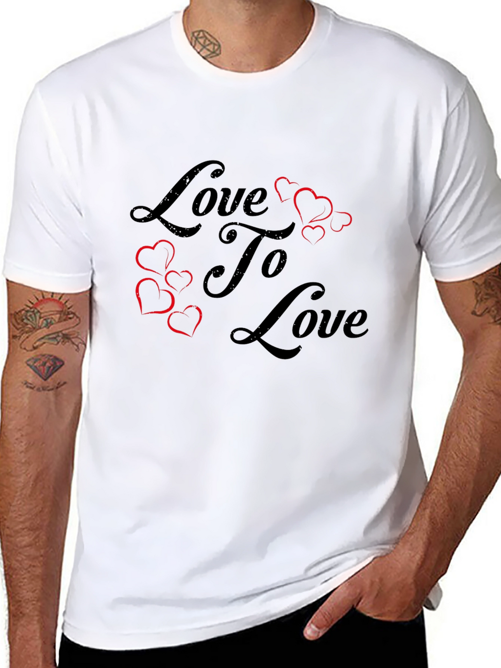 Love To Love Graphic T-Shirt - Black