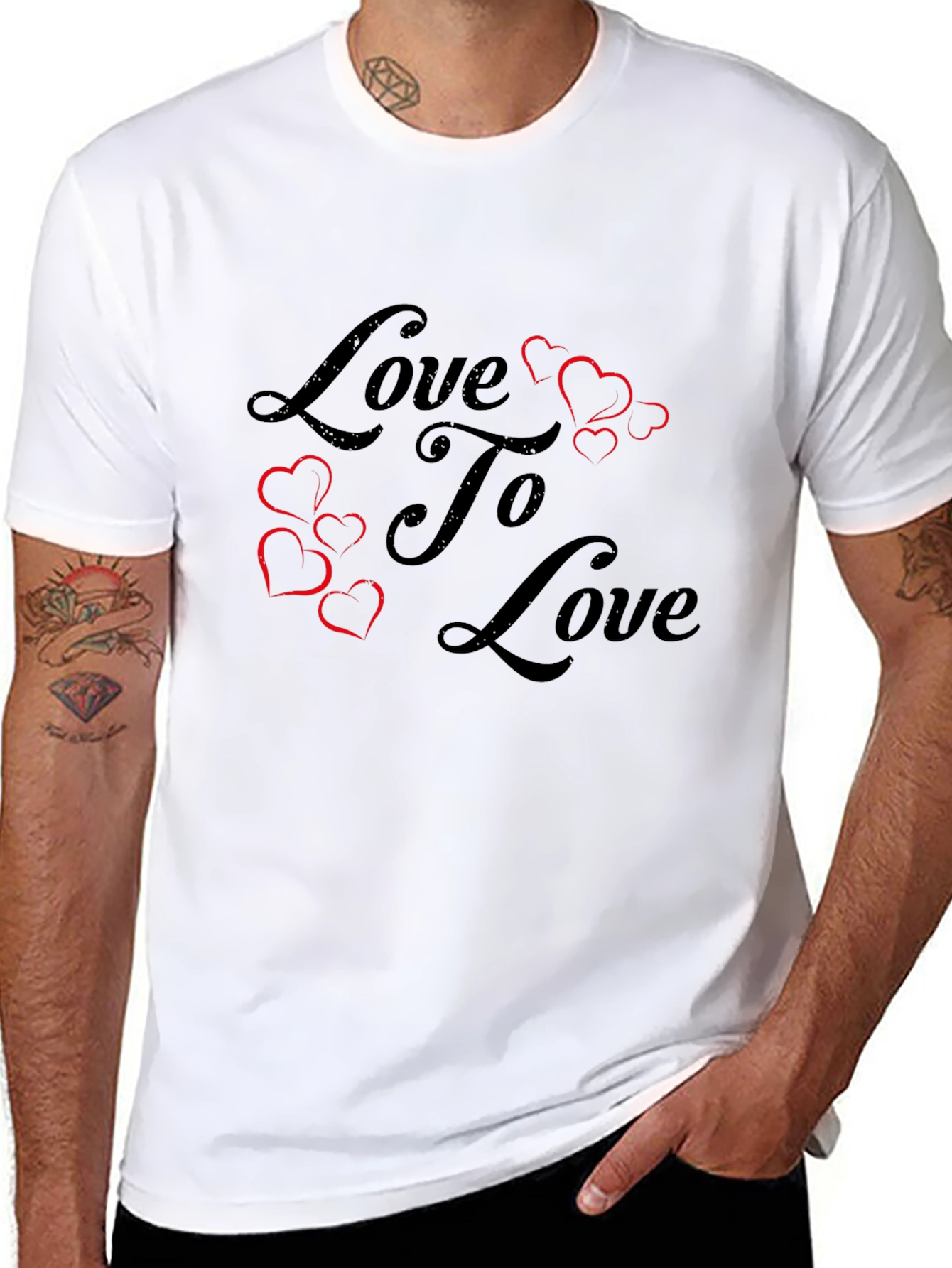 Love To Love Graphic T-Shirt - Black
