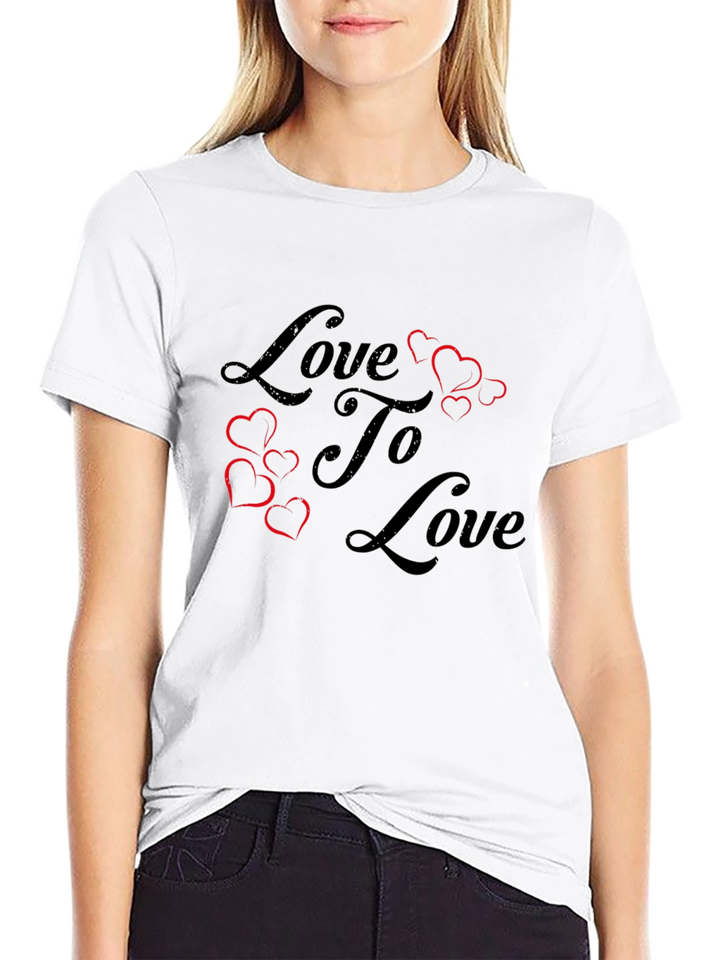 Love To Love Graphic T-Shirt - Black