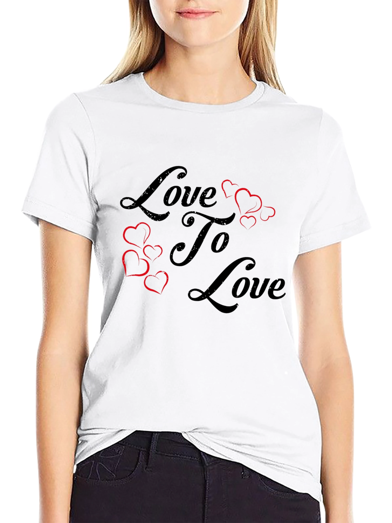Love To Love Graphic T-Shirt - Black