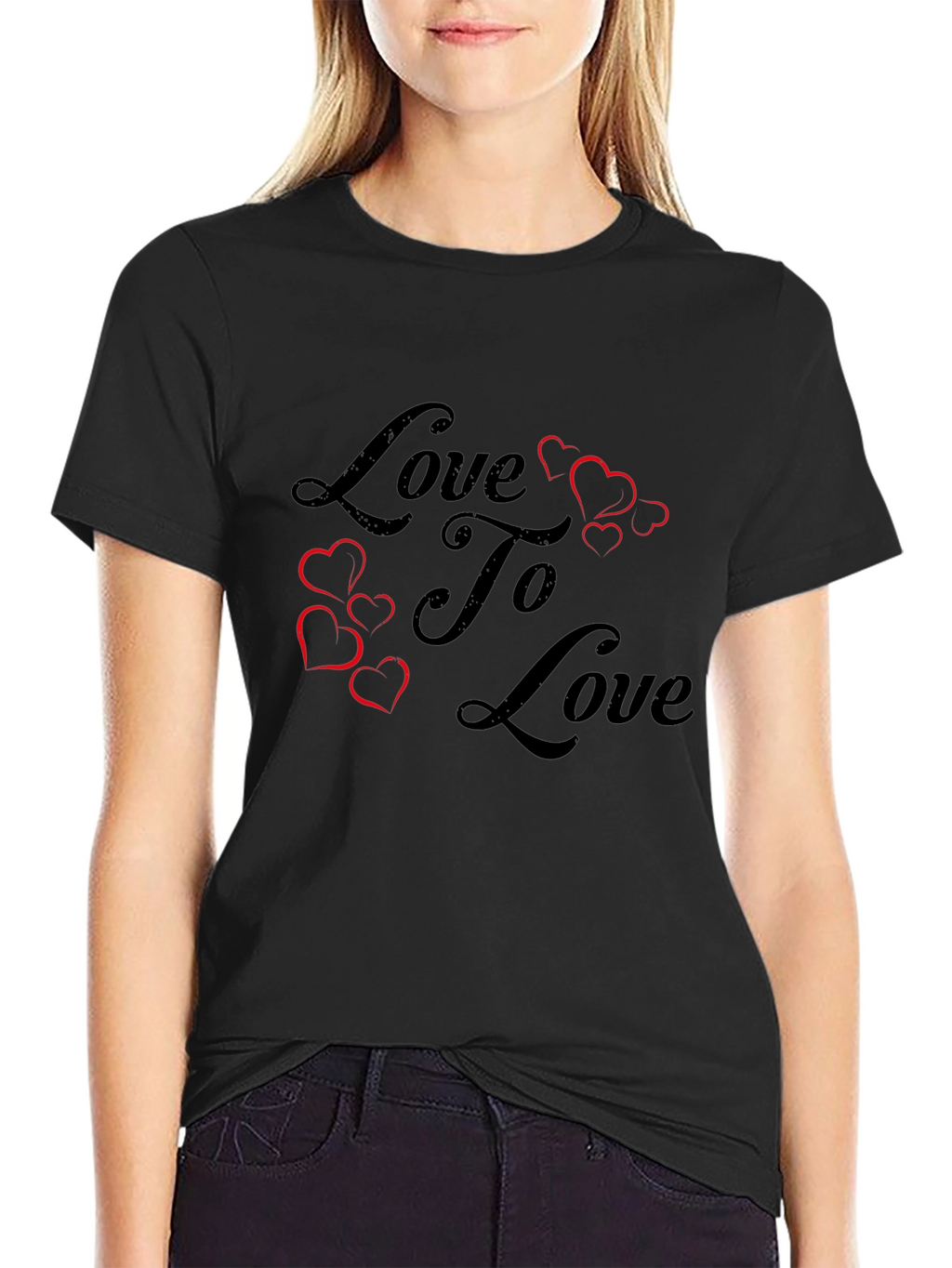 Love To Love Graphic T-Shirt - Black