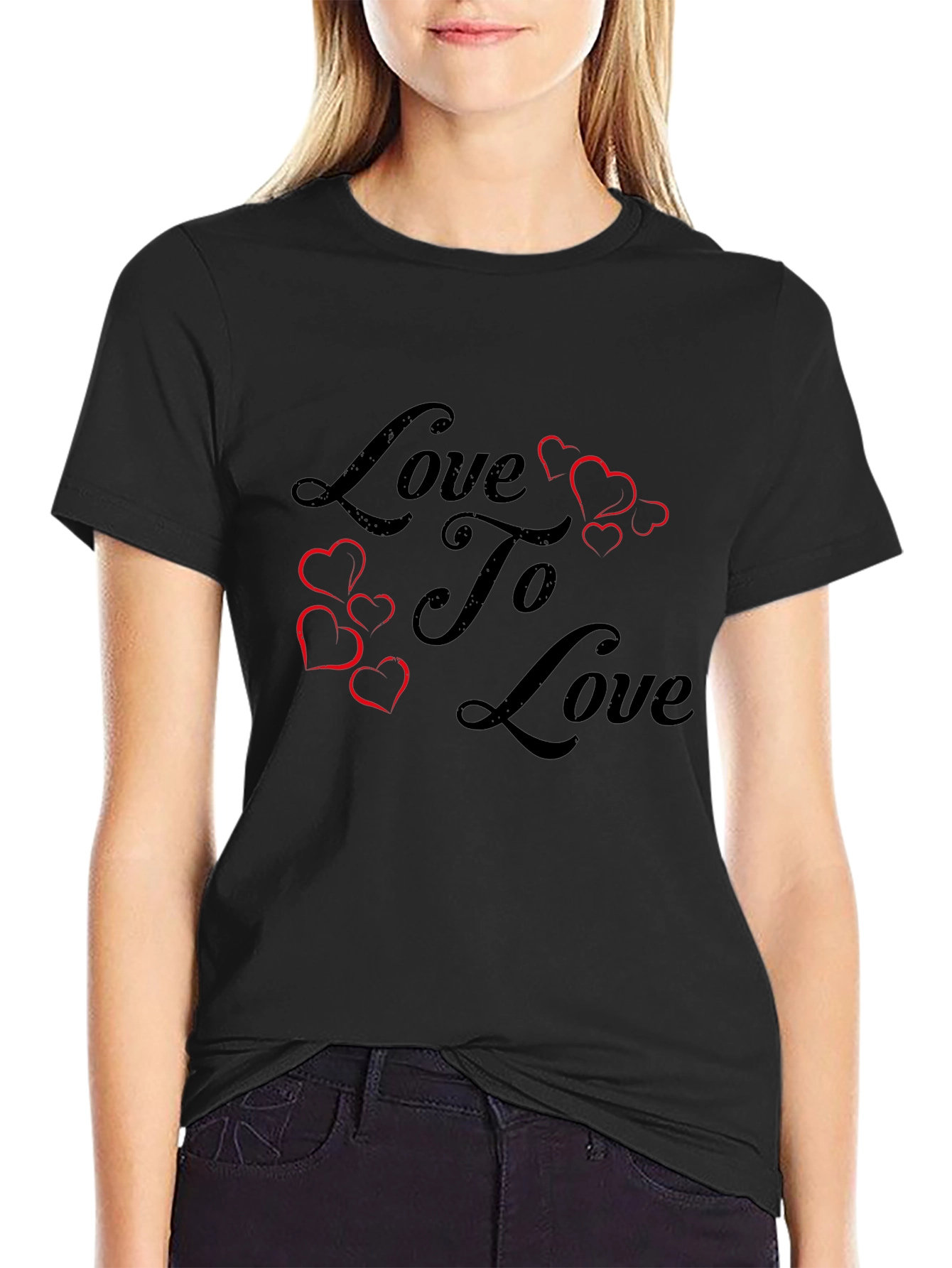Love To Love Graphic T-Shirt - Black