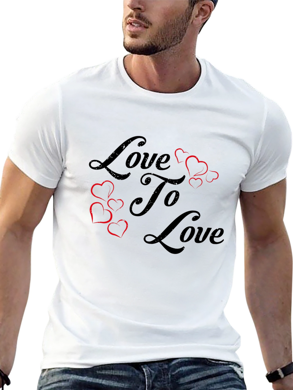 Love To Love Graphic T-Shirt - Black