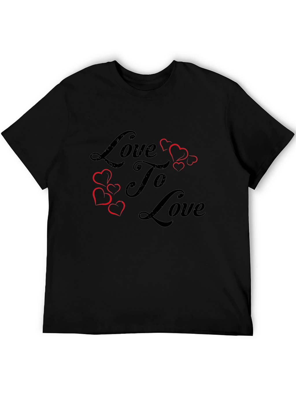 Love To Love Graphic T-Shirt - Black
