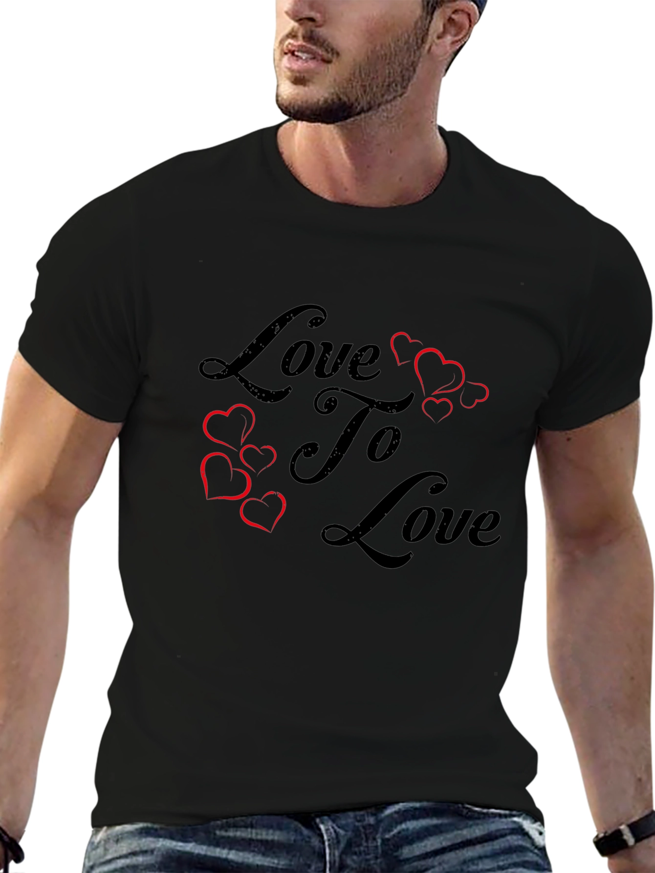 Love To Love Graphic T-Shirt - Black