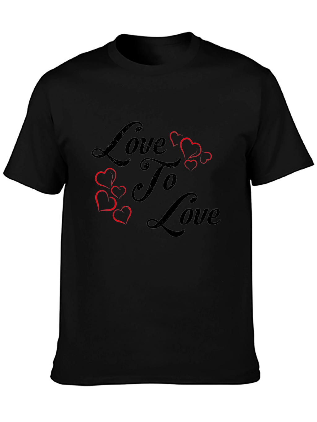 Love To Love Graphic T-Shirt - Black