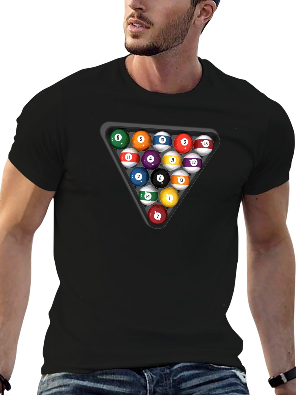 Pool Balls T-Shirt - Rack Em Up!