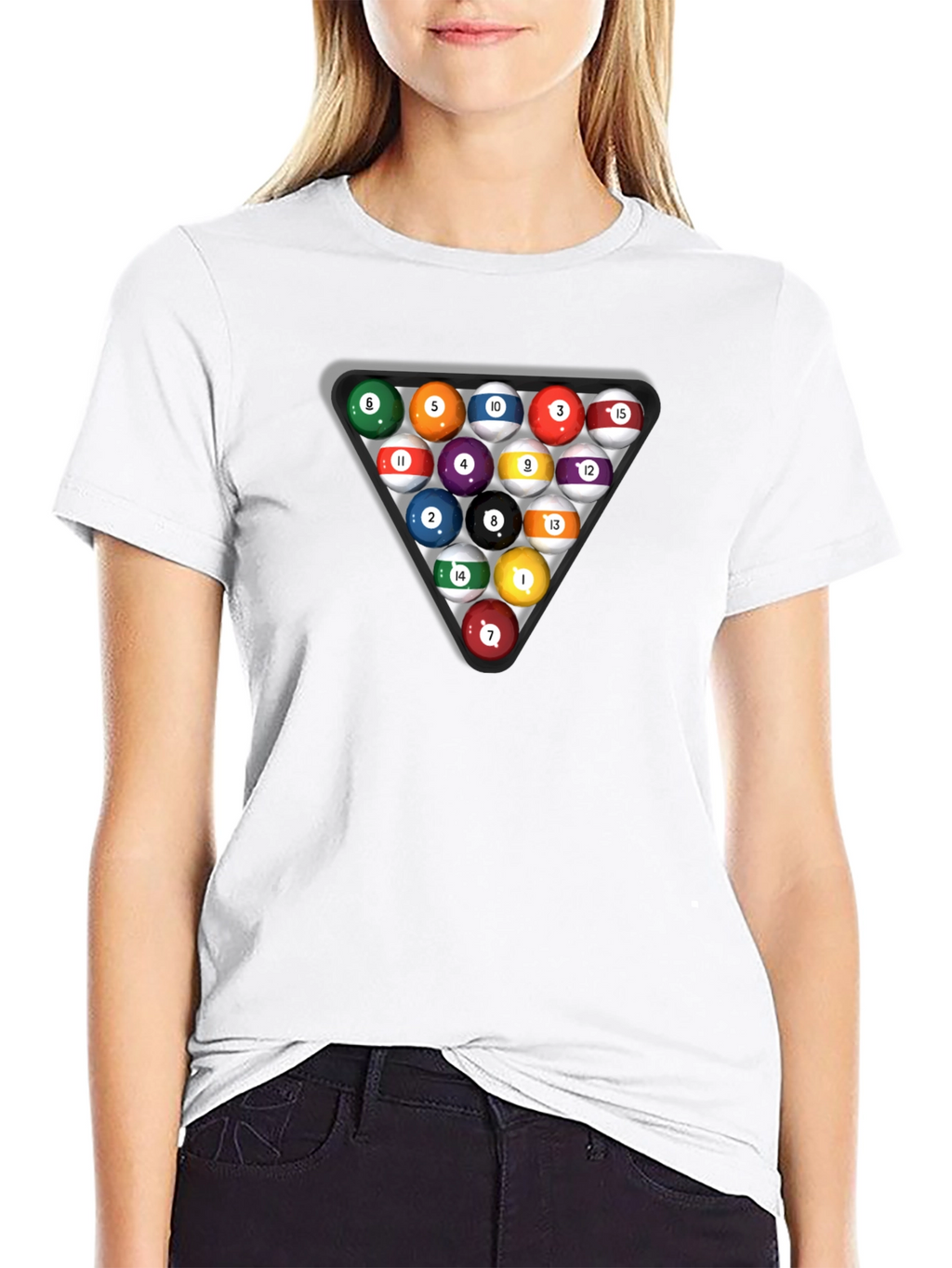 Pool Balls T-Shirt - Rack Em Up!