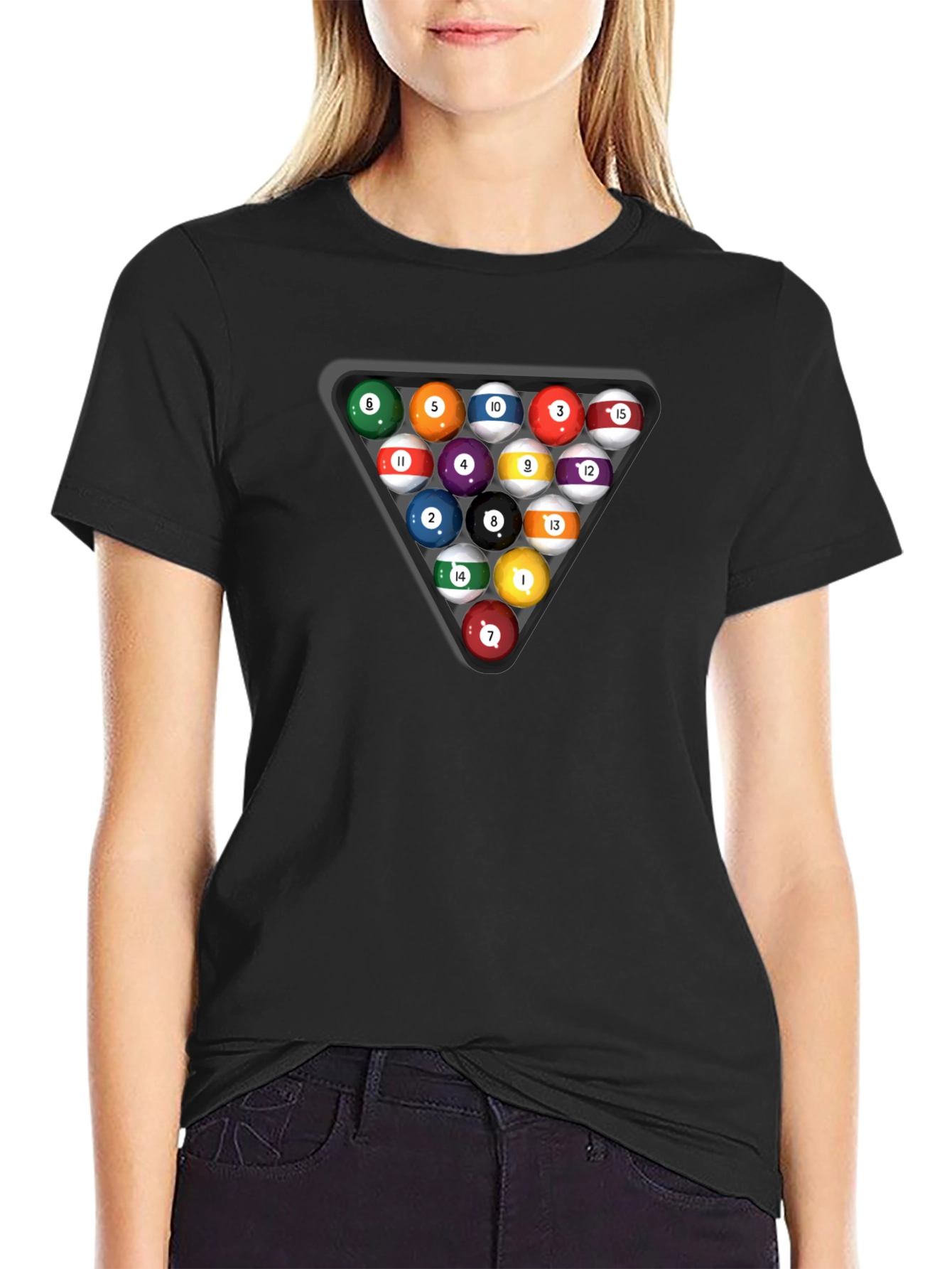Pool Balls T-Shirt - Rack Em Up!
