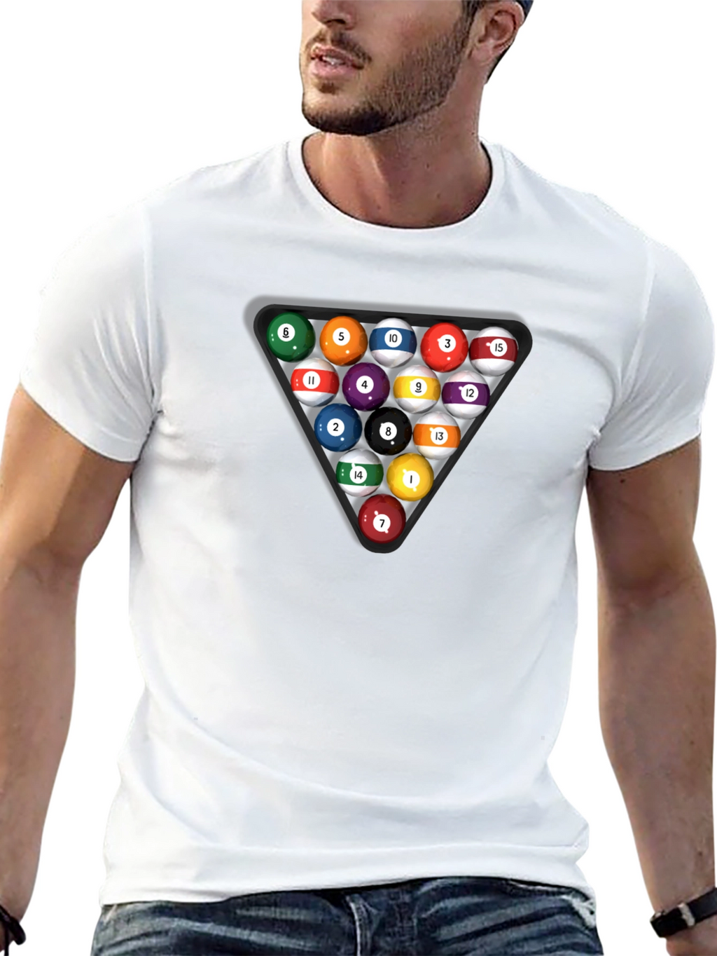 Pool Balls T-Shirt - Rack Em Up!