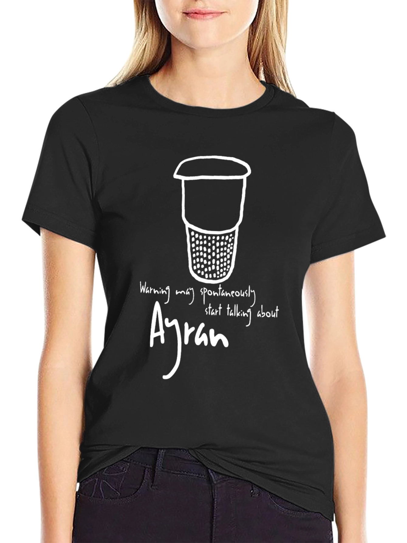 Ayran Warning T-Shirt - Spontaneously Talk About Ayran