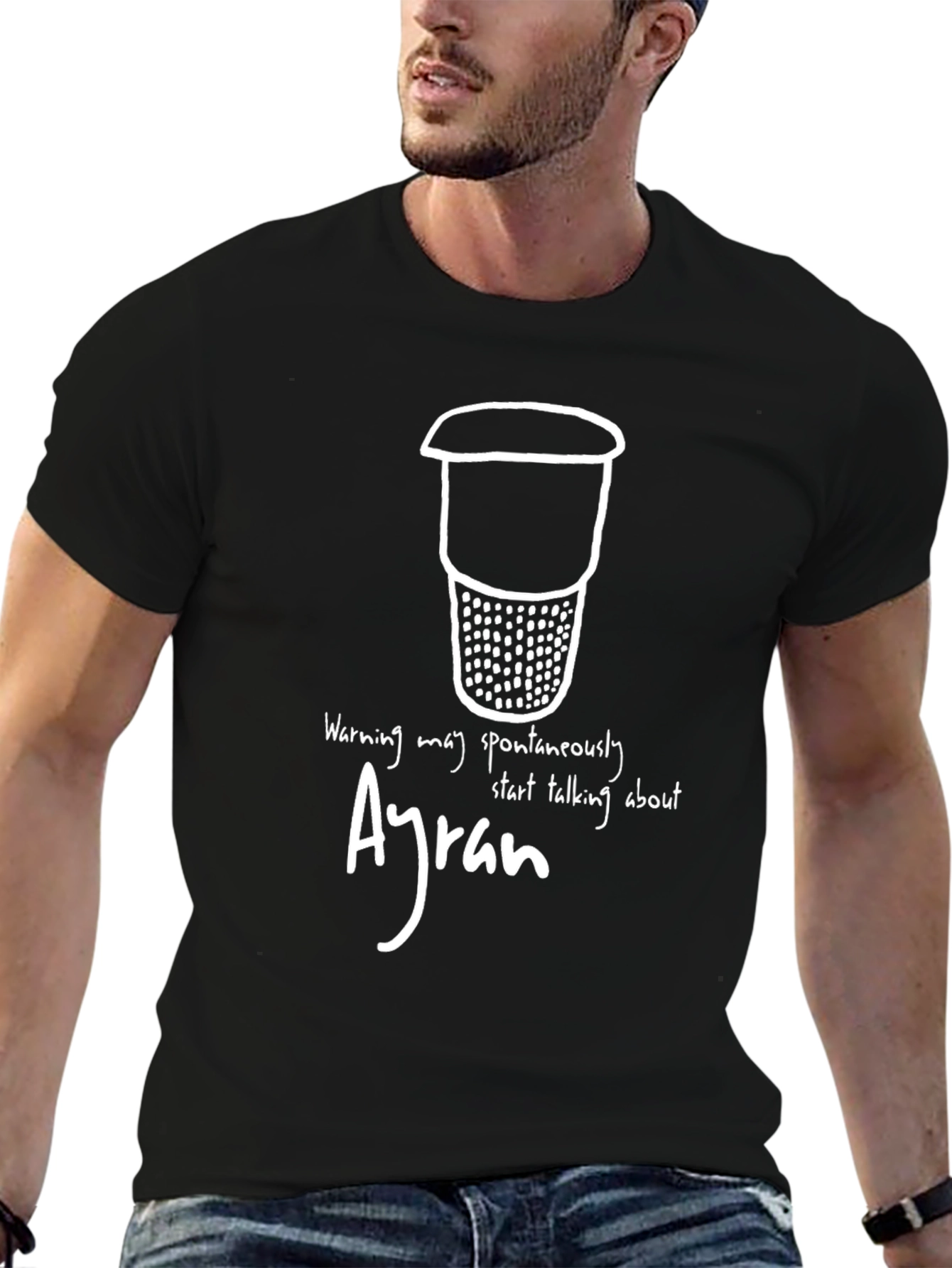 Ayran Warning T-Shirt - Spontaneously Talk About Ayran
