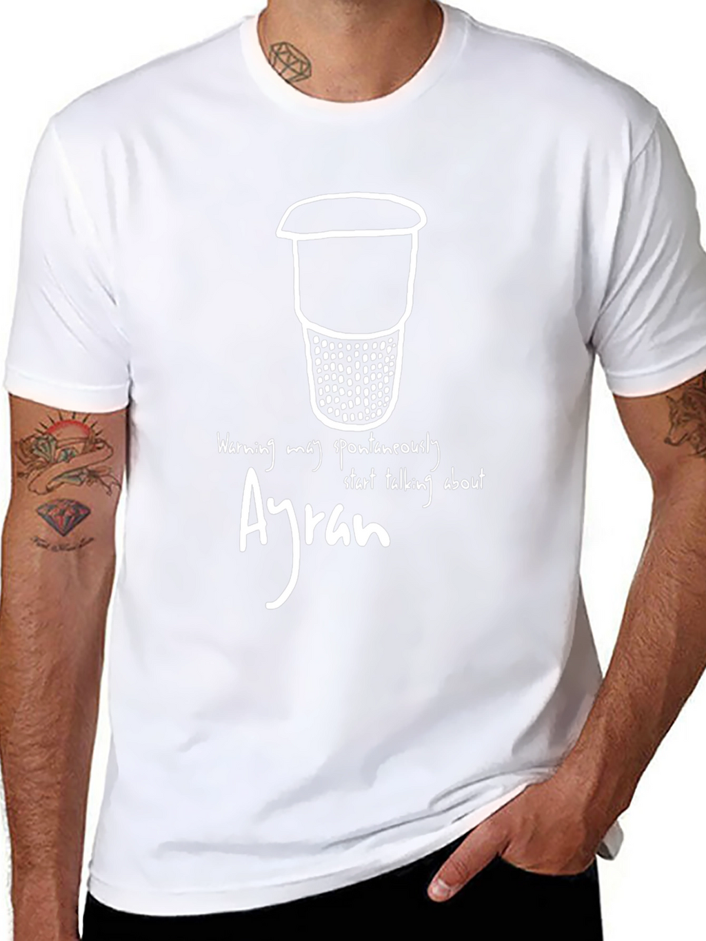 Ayran Warning T-Shirt - Spontaneously Talk About Ayran