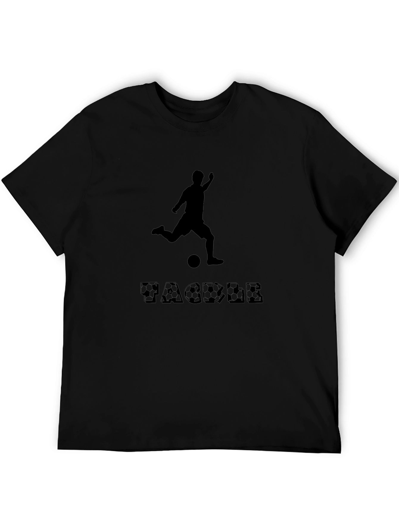 Tackle Soccer Graphic Tee - Black
