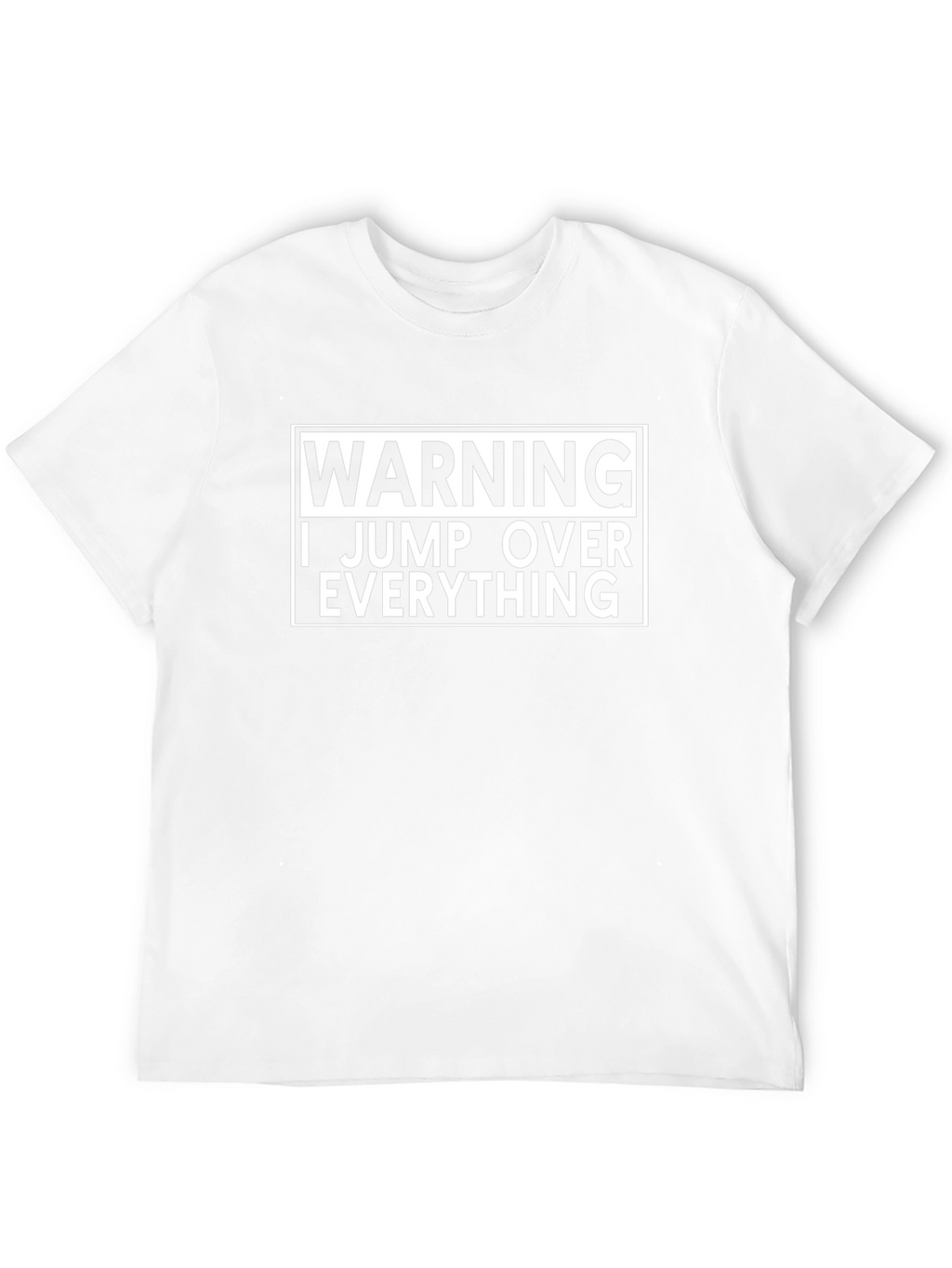Warning I Jump Over Everything Black T-Shirt