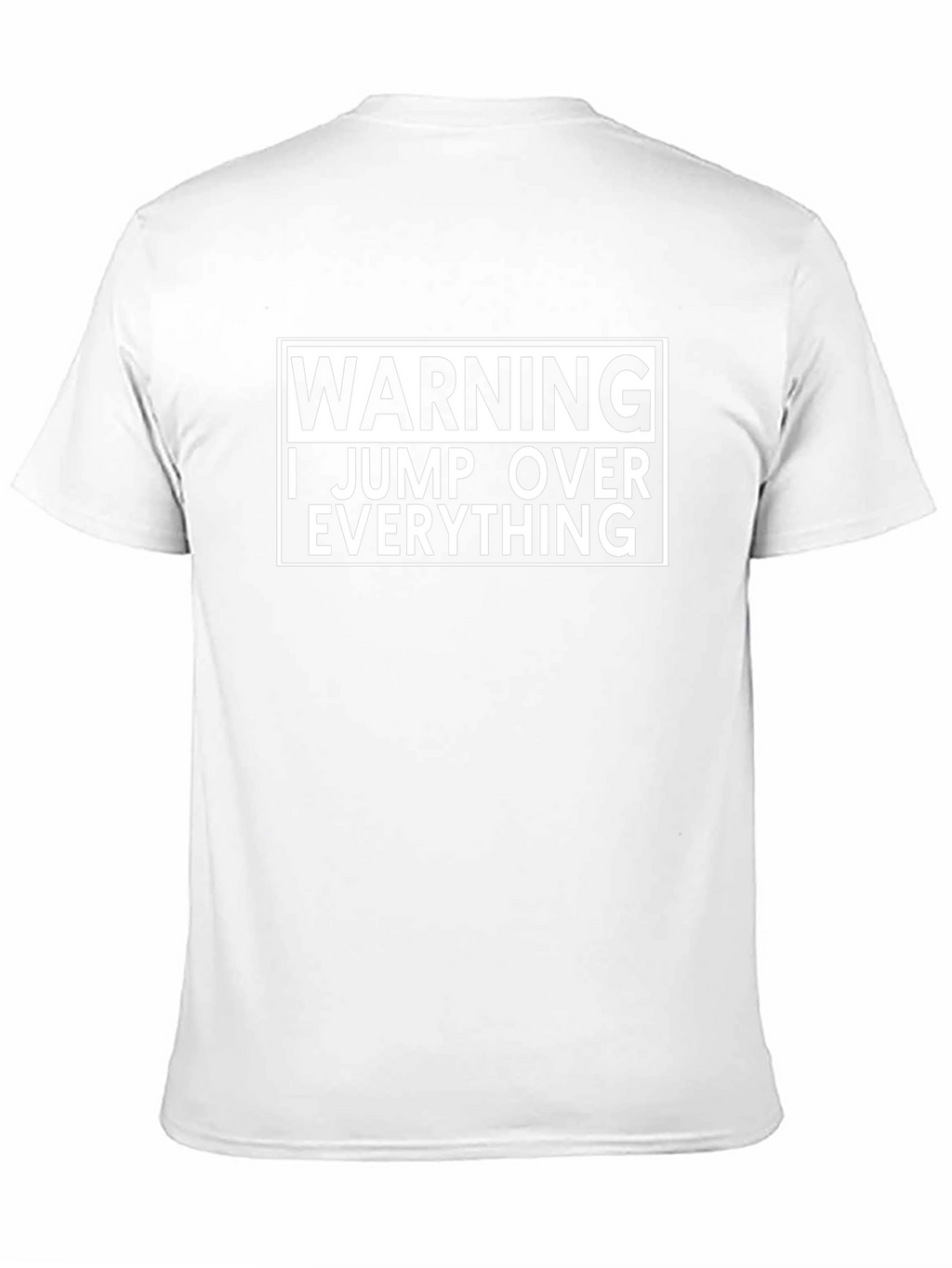 Warning I Jump Over Everything Black T-Shirt