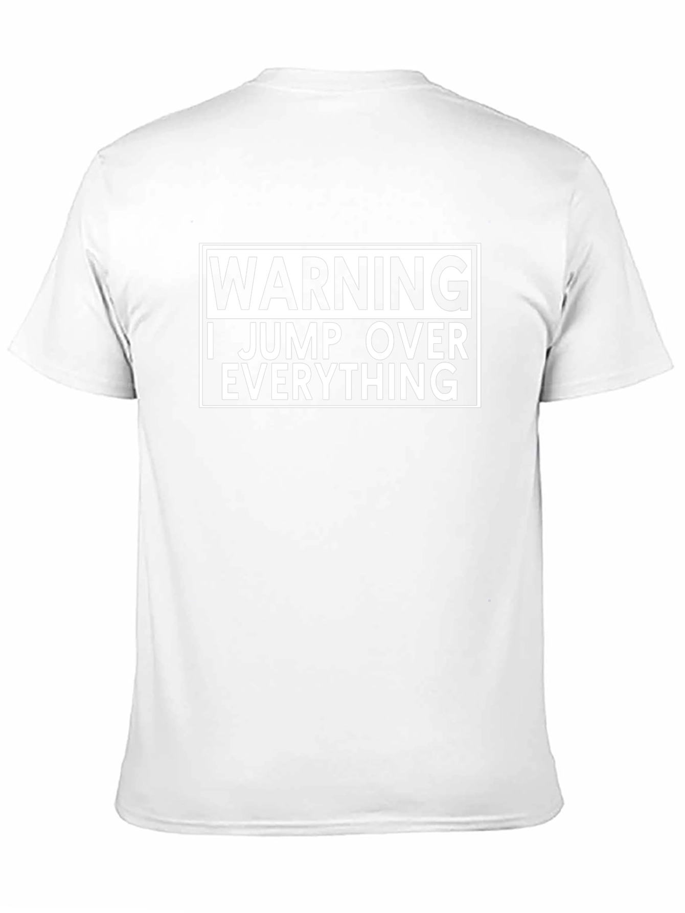 Warning I Jump Over Everything Black T-Shirt