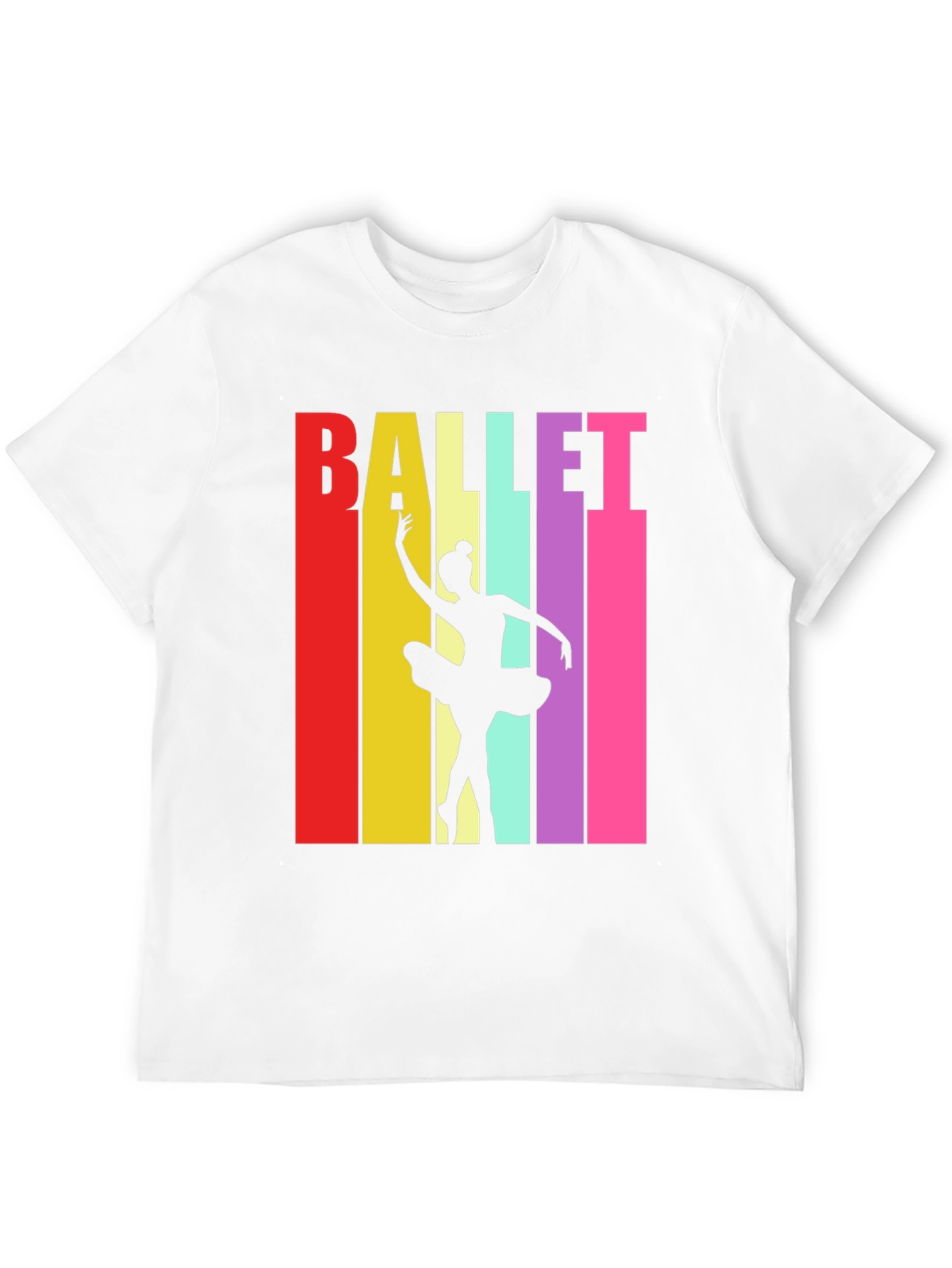 Retro Ballet Dancer T-Shirt - Black