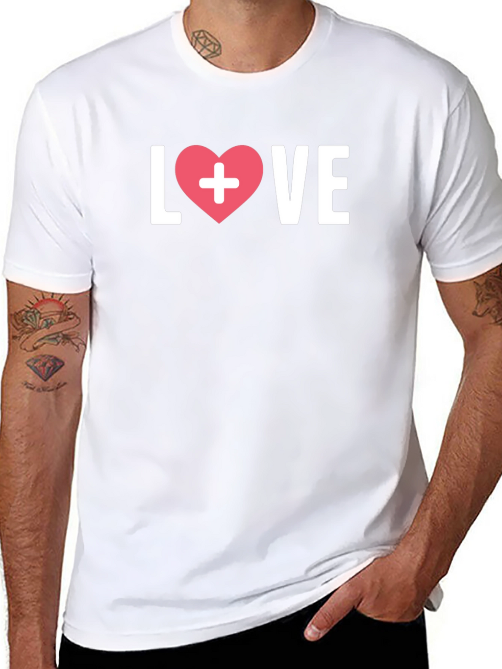 Love Heart Nurse T-Shirt - Caring is Sharing