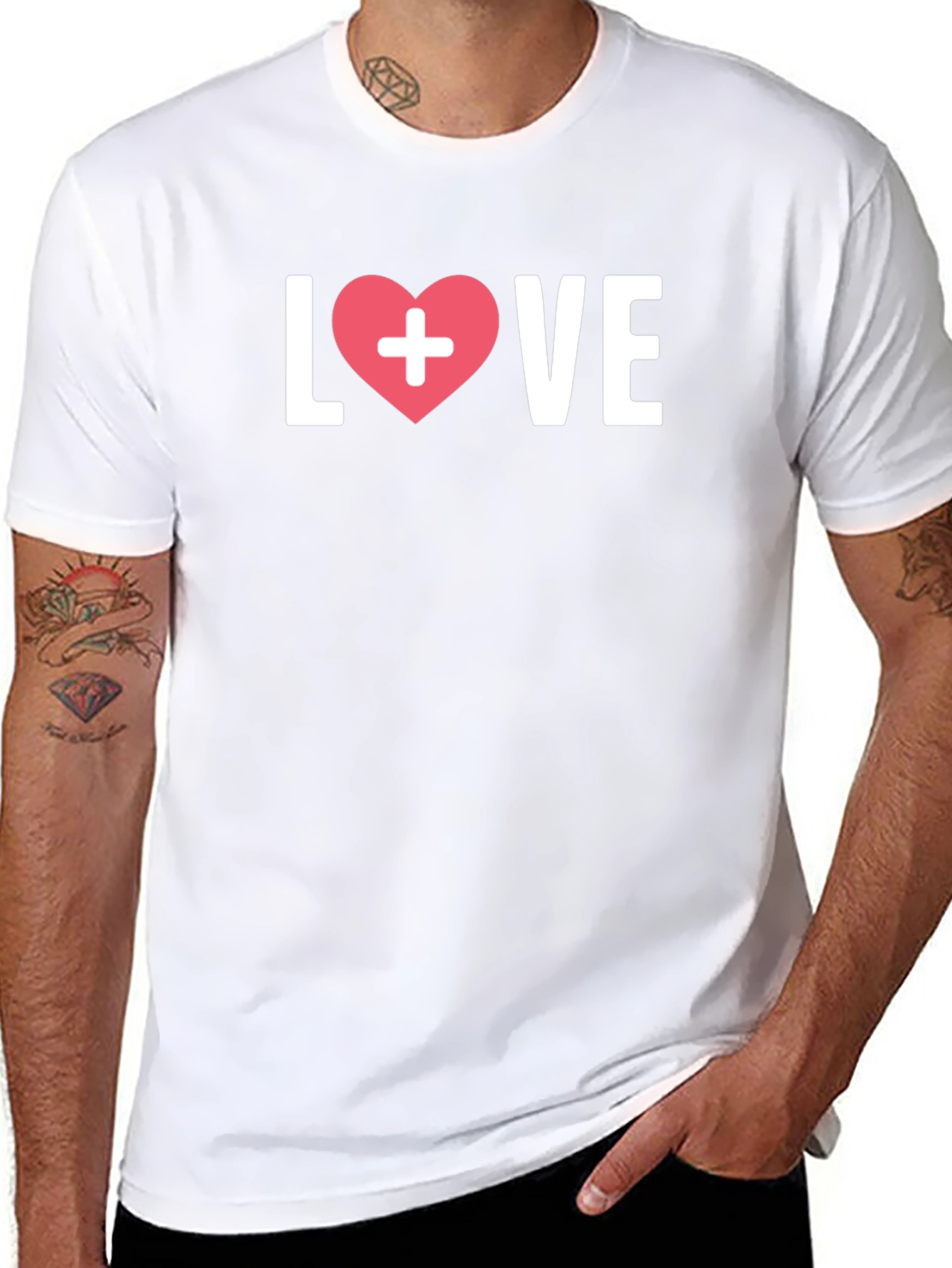 Love Heart Nurse T-Shirt - Caring is Sharing