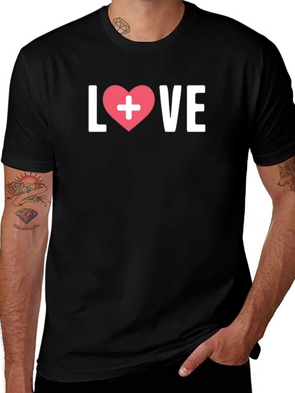 Love Heart Nurse T-Shirt - Caring is Sharing