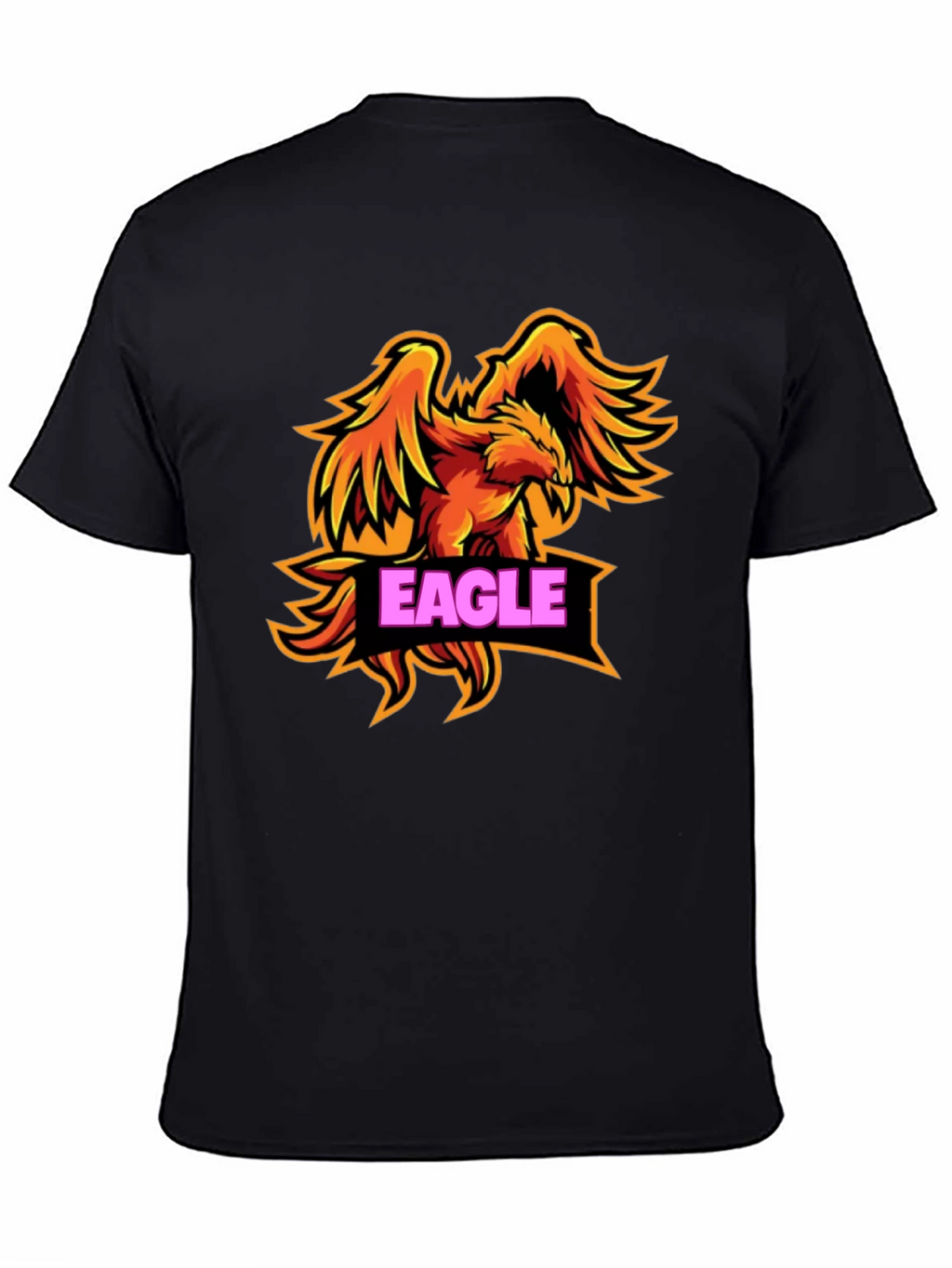 Eagle Graphic Black T-Shirt for Men