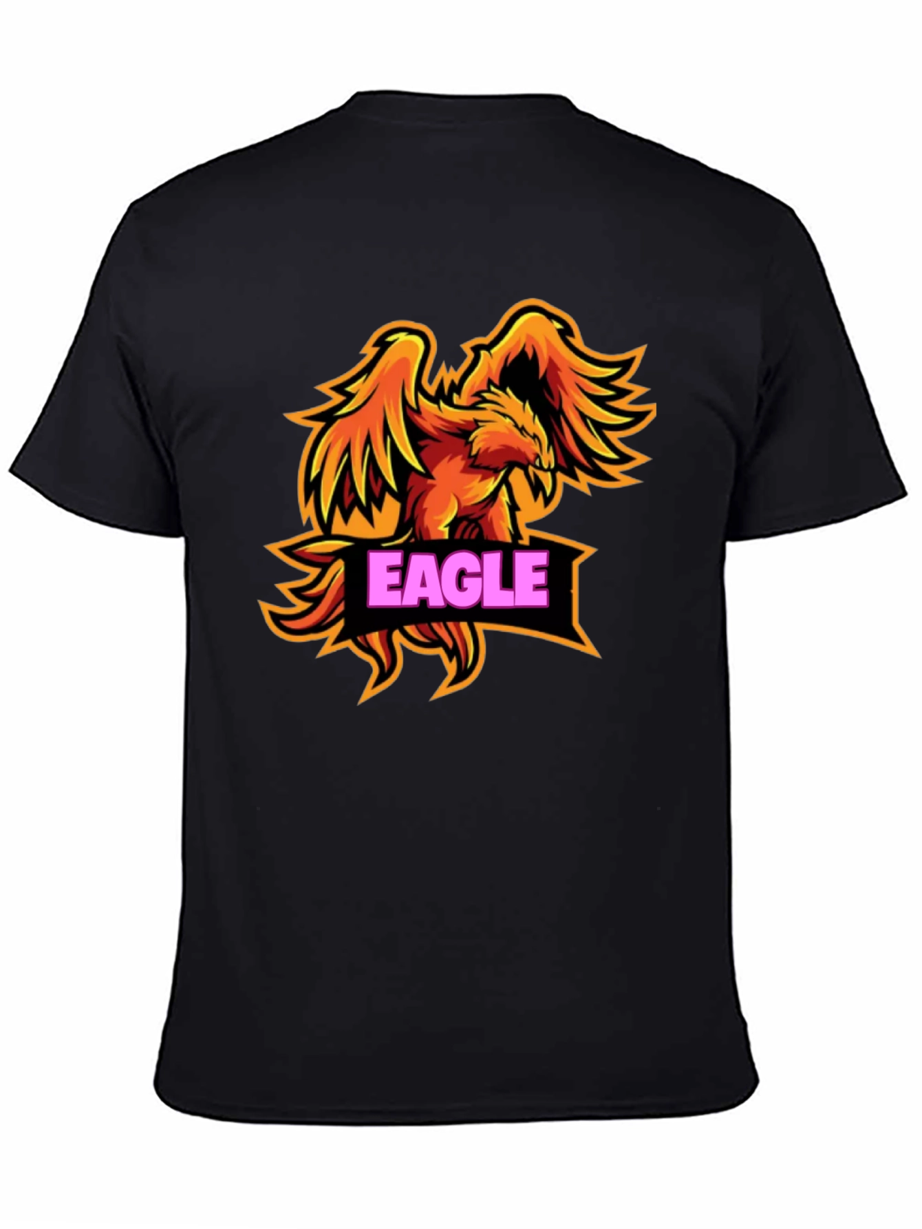 Eagle Graphic Black T-Shirt for Men