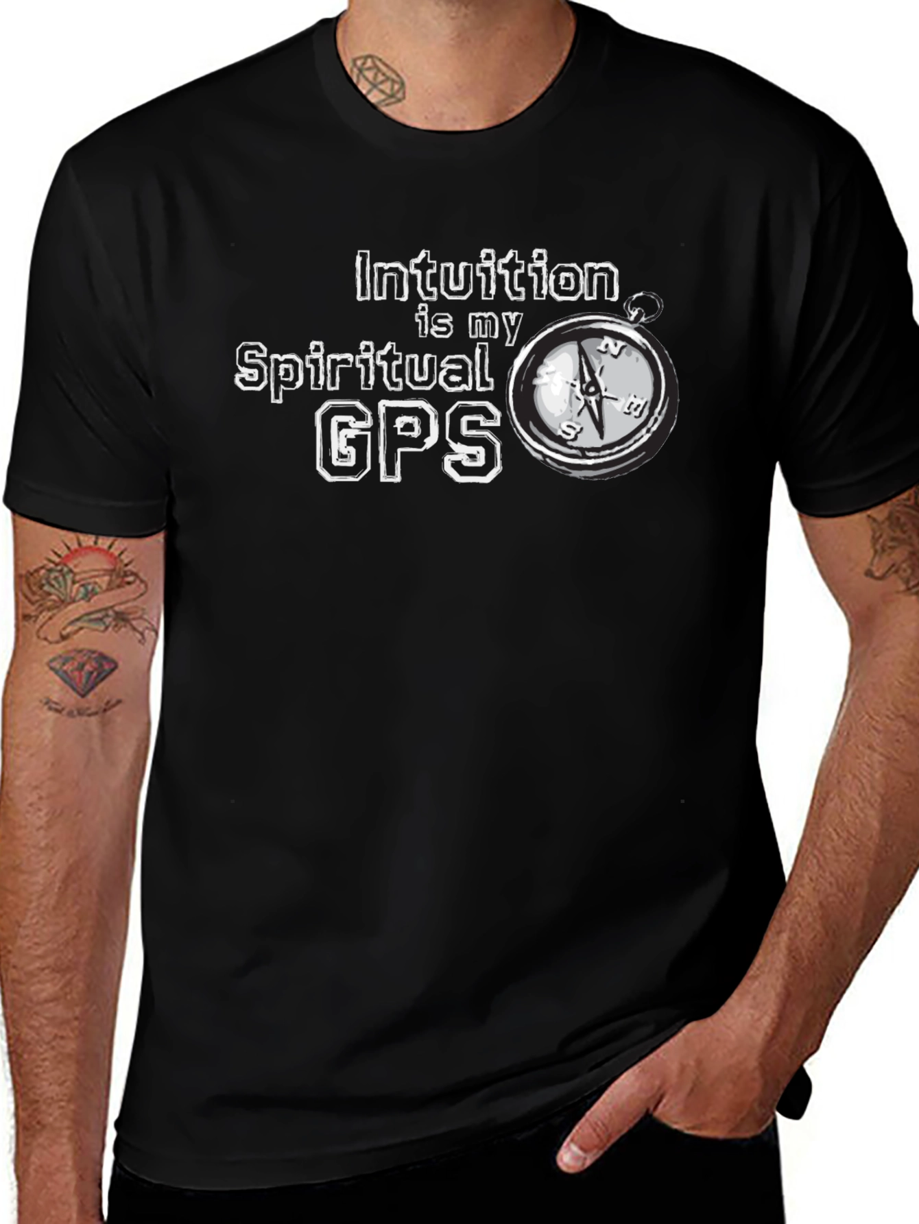 Intuition Spiritual GPS T-Shirt - Black