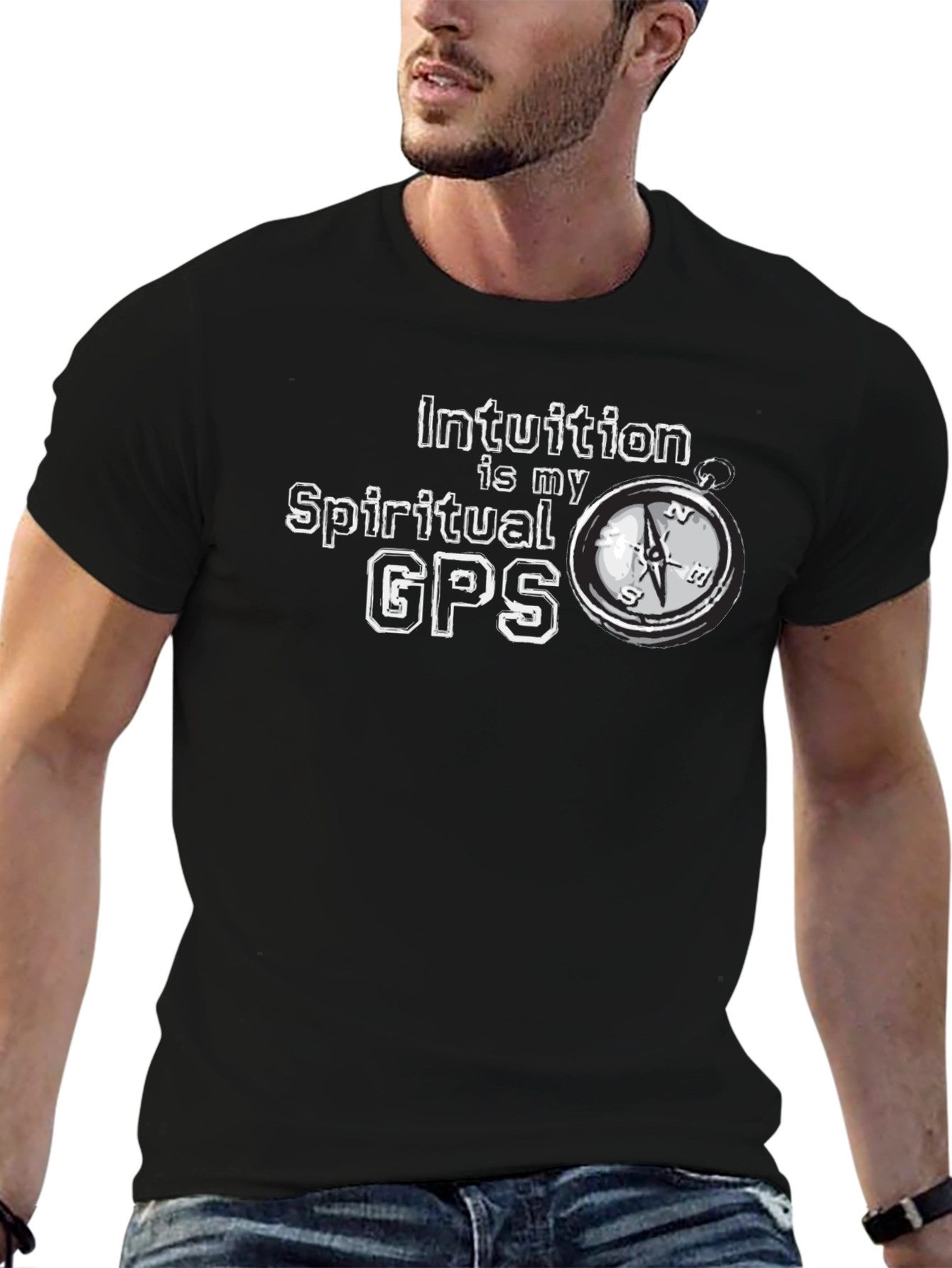 Intuition Spiritual GPS T-Shirt - Black