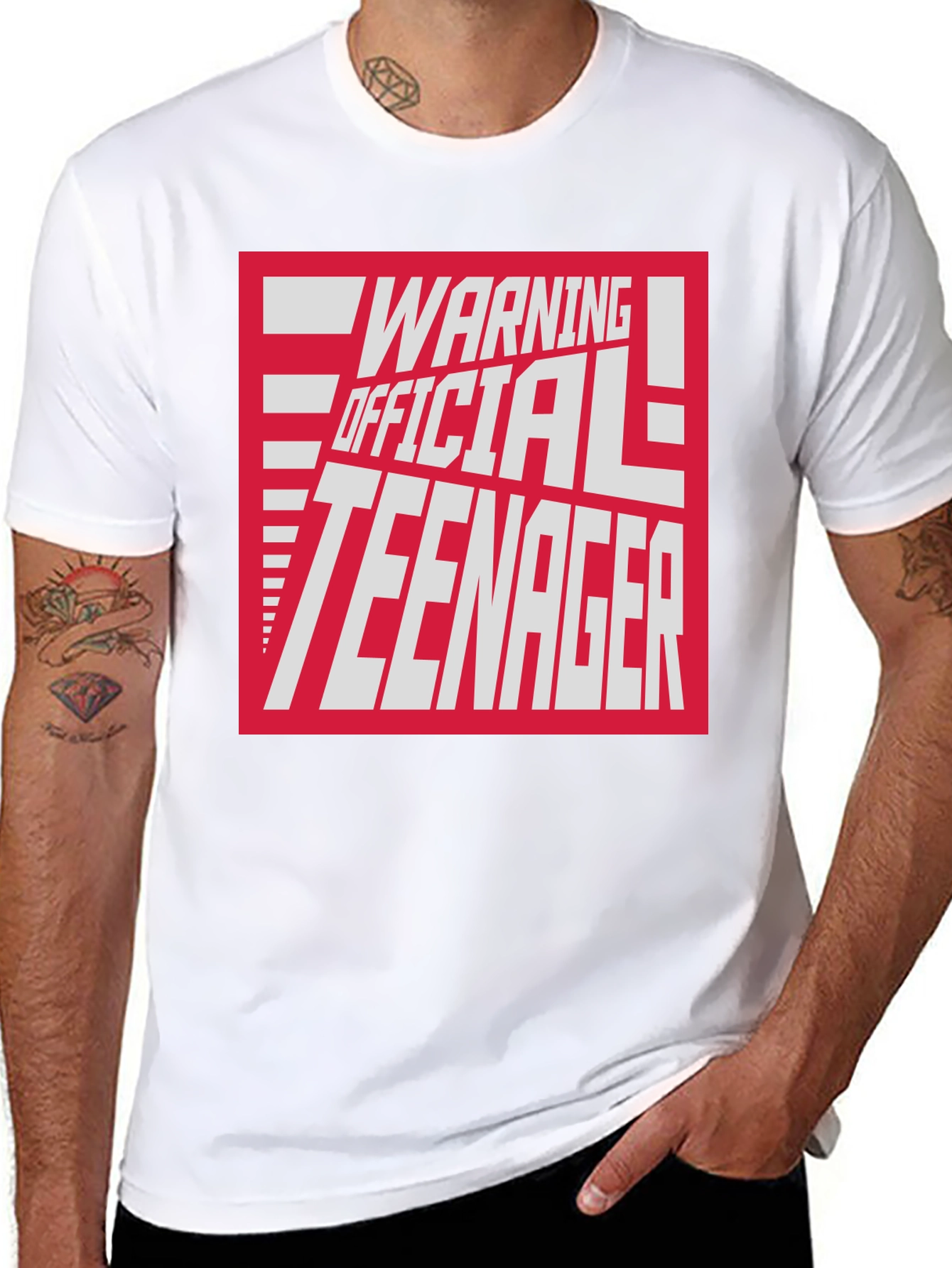 Warning Official Teenager Graphic T-Shirt