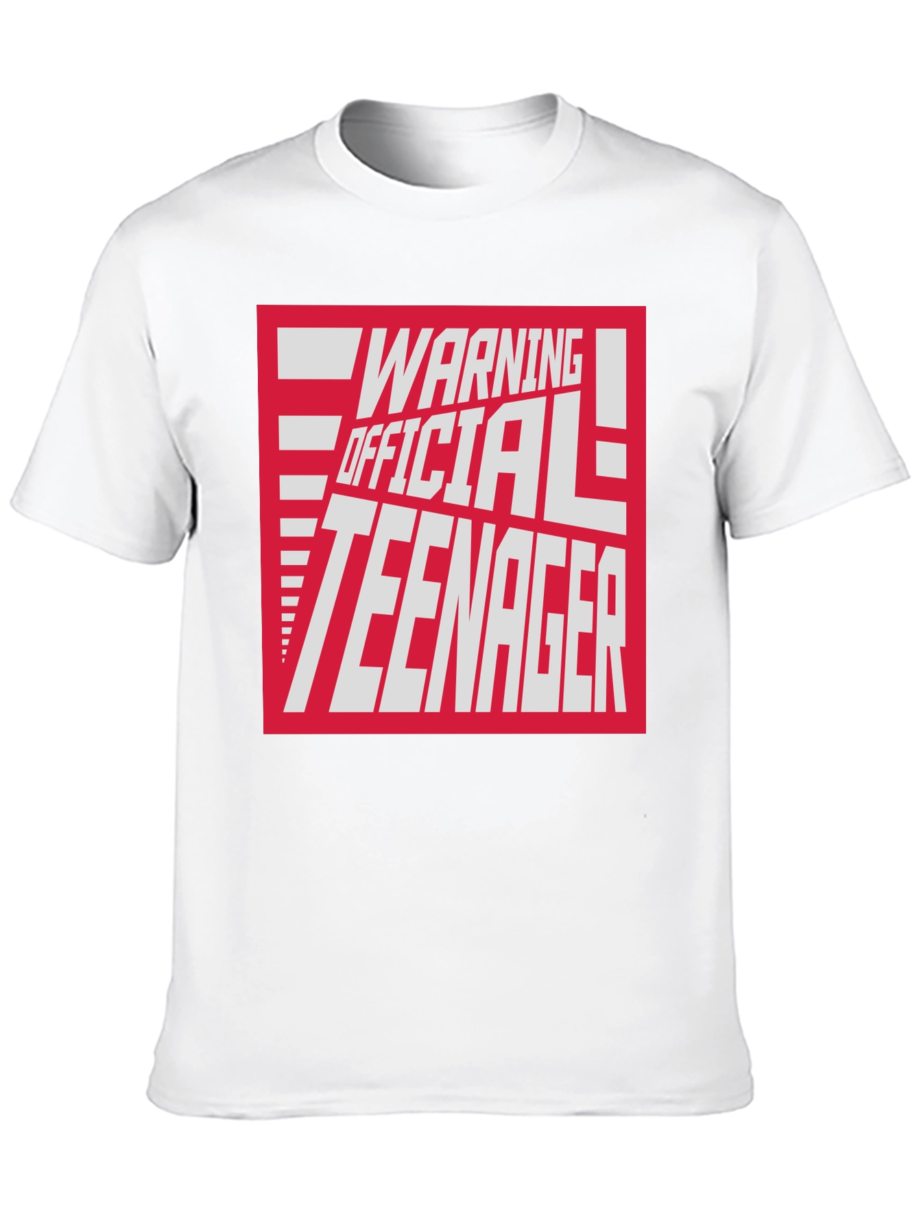 Warning Official Teenager Graphic T-Shirt