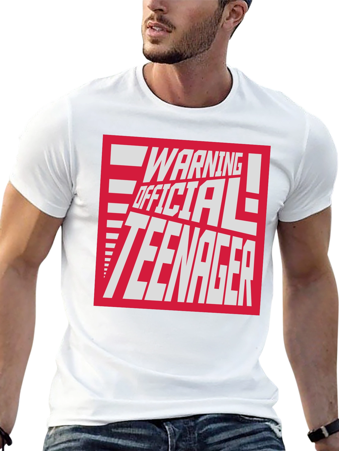Warning Official Teenager Graphic T-Shirt