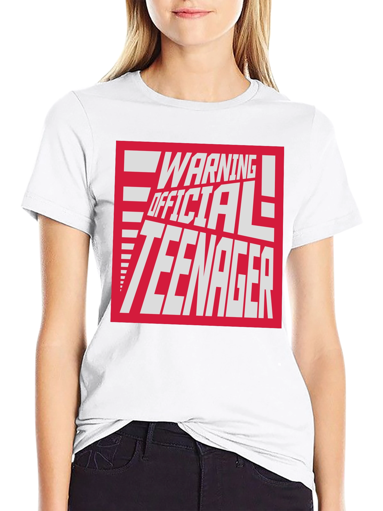 Warning Official Teenager Graphic T-Shirt