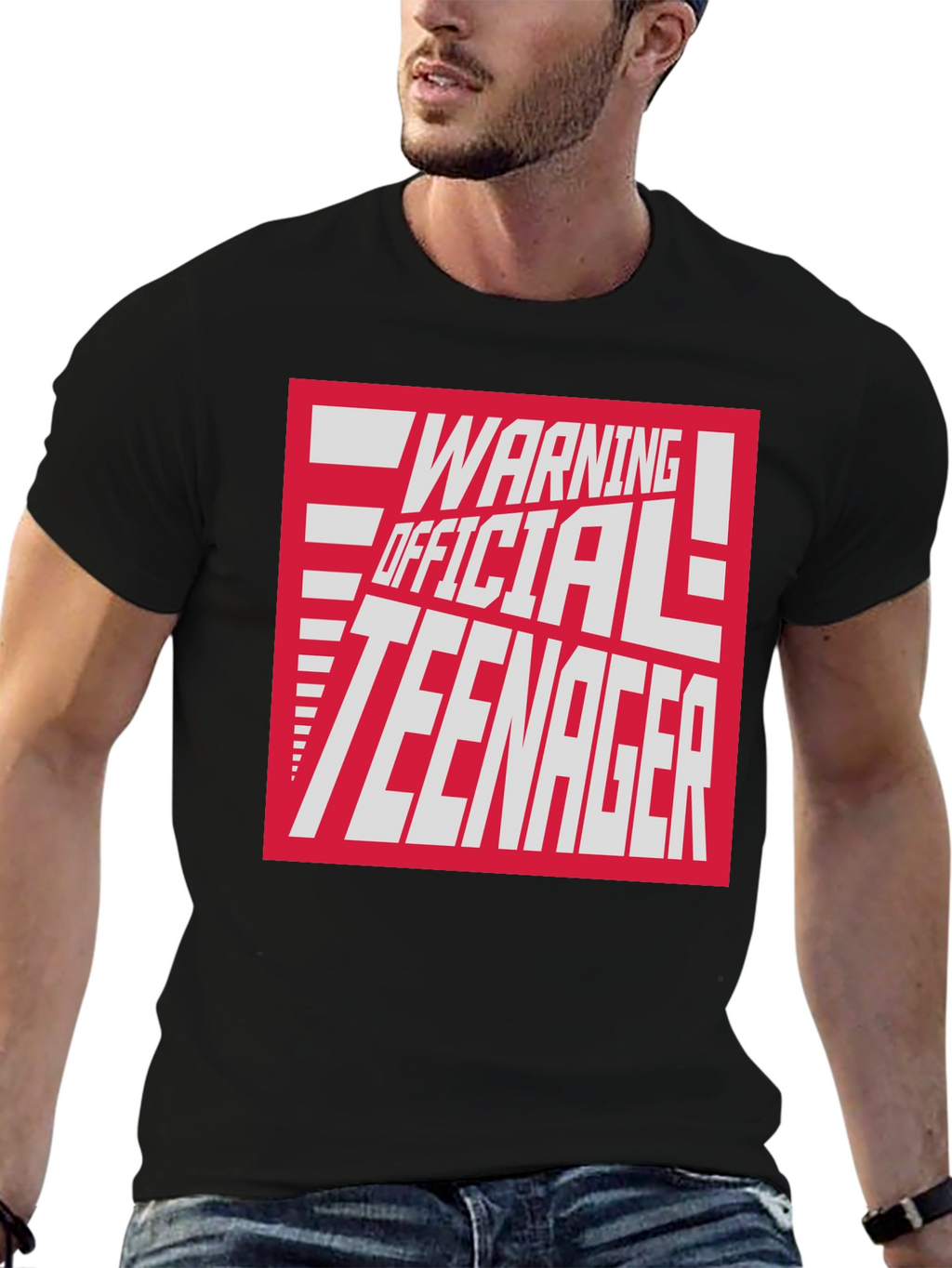 Warning Official Teenager Graphic T-Shirt