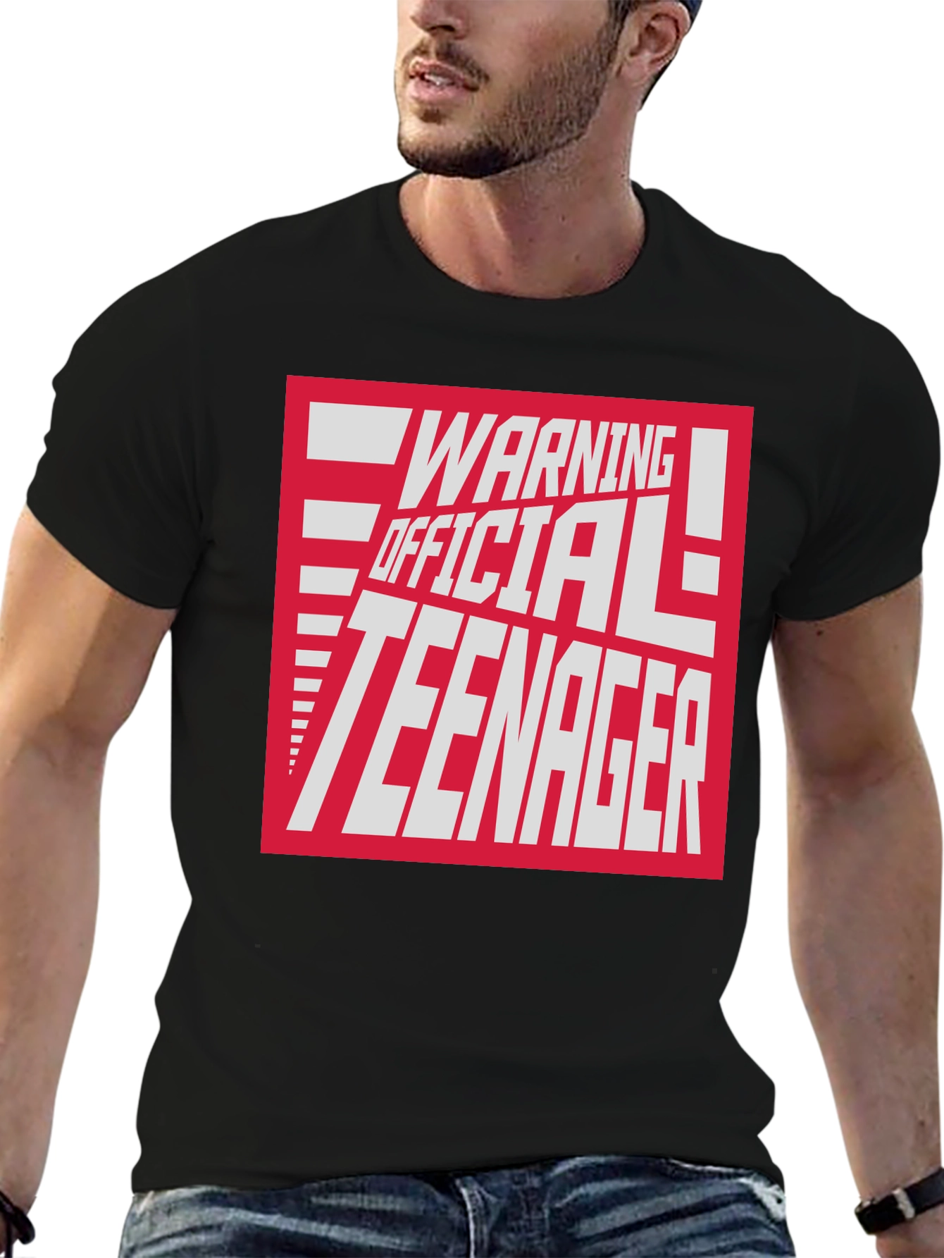 Warning Official Teenager Graphic T-Shirt