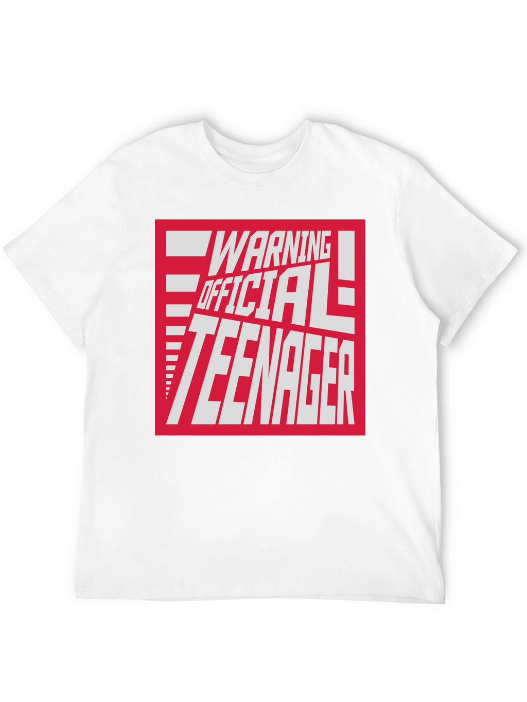 Warning Official Teenager Graphic T-Shirt