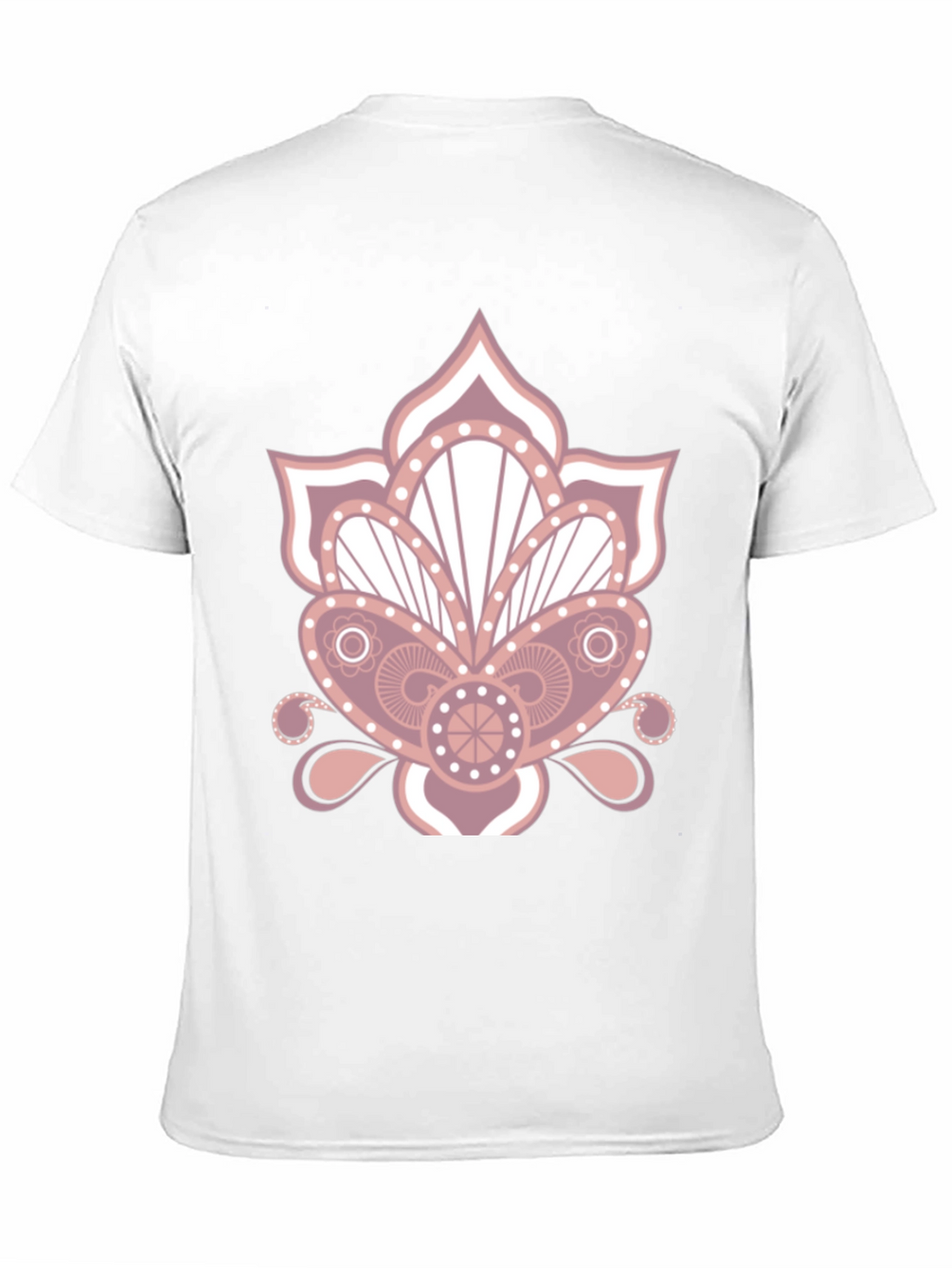 Floral Mandala Graphic Print Black T-Shirt